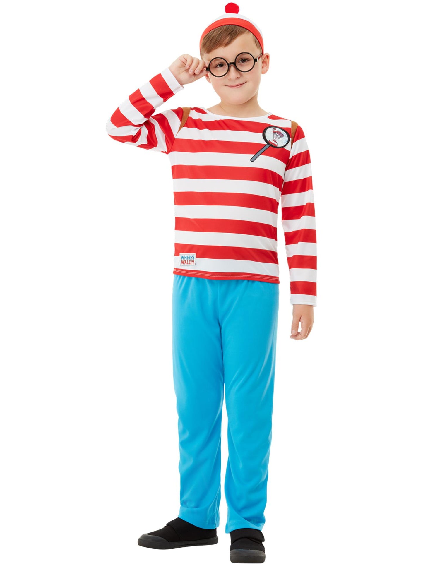 Where's Wally? Deluxe Costume, Red & White Wholesale