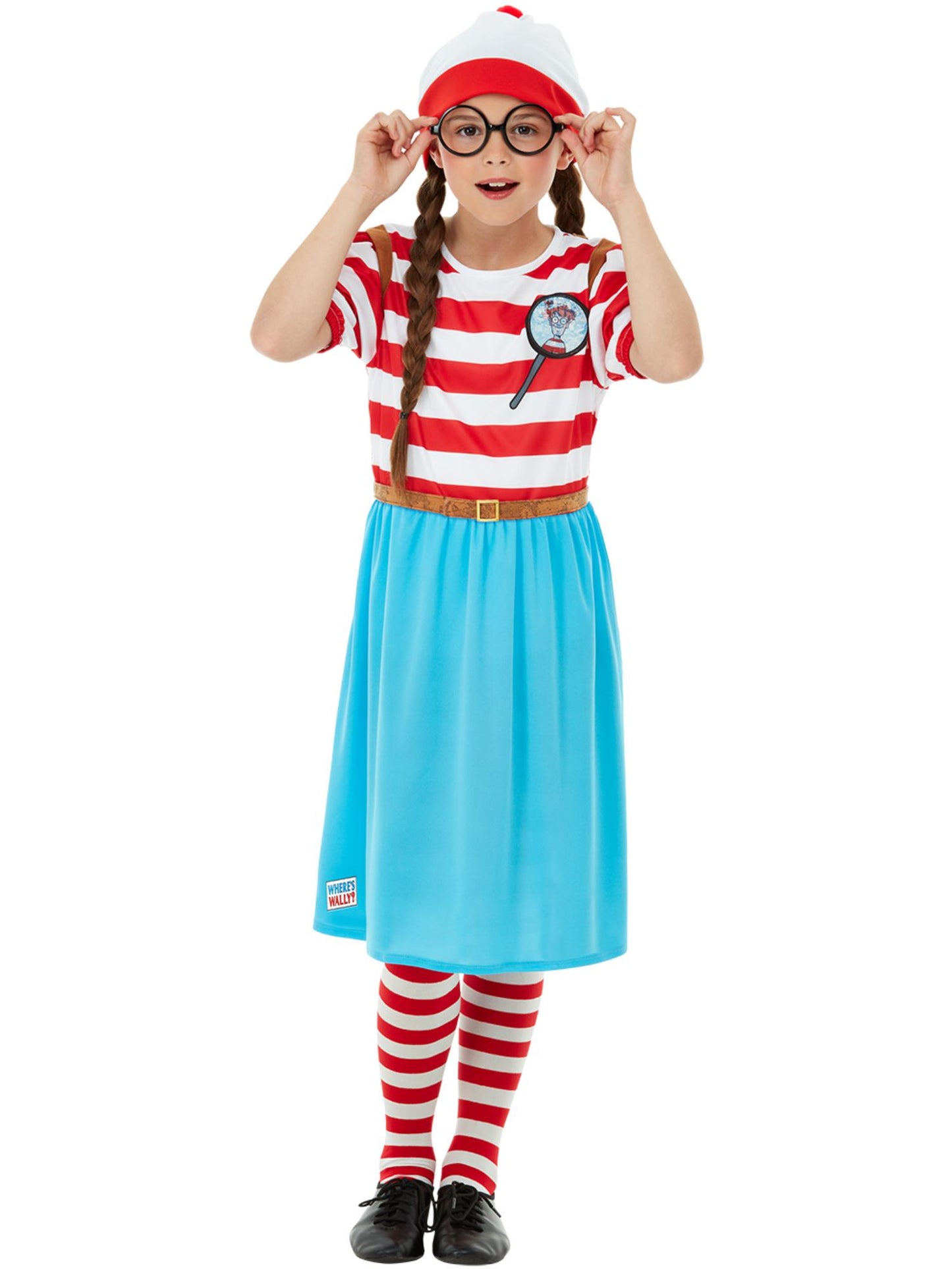 Where's Wally? Wenda Deluxe Costume, Red & White Wholesale