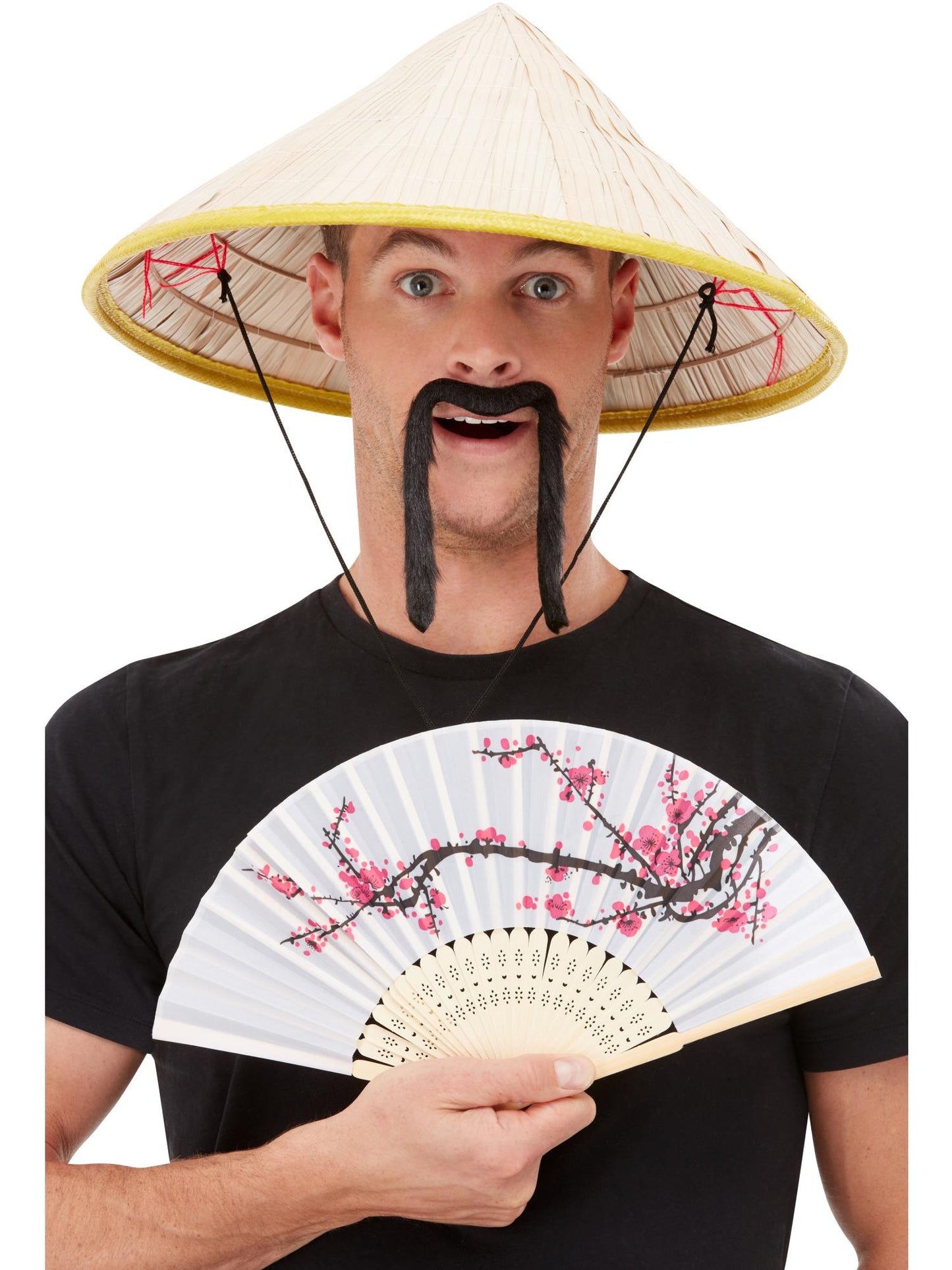 Kit de oriental, Varios colores, con sombrero culí, bigote y ventilador