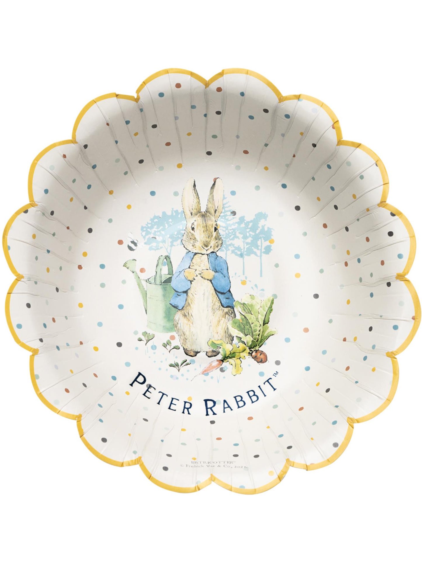 Klassisches Tischgedeck Peter Rabbit Partyschalen x 8, Durchmesser 16,5 cm/6,5 Zoll
