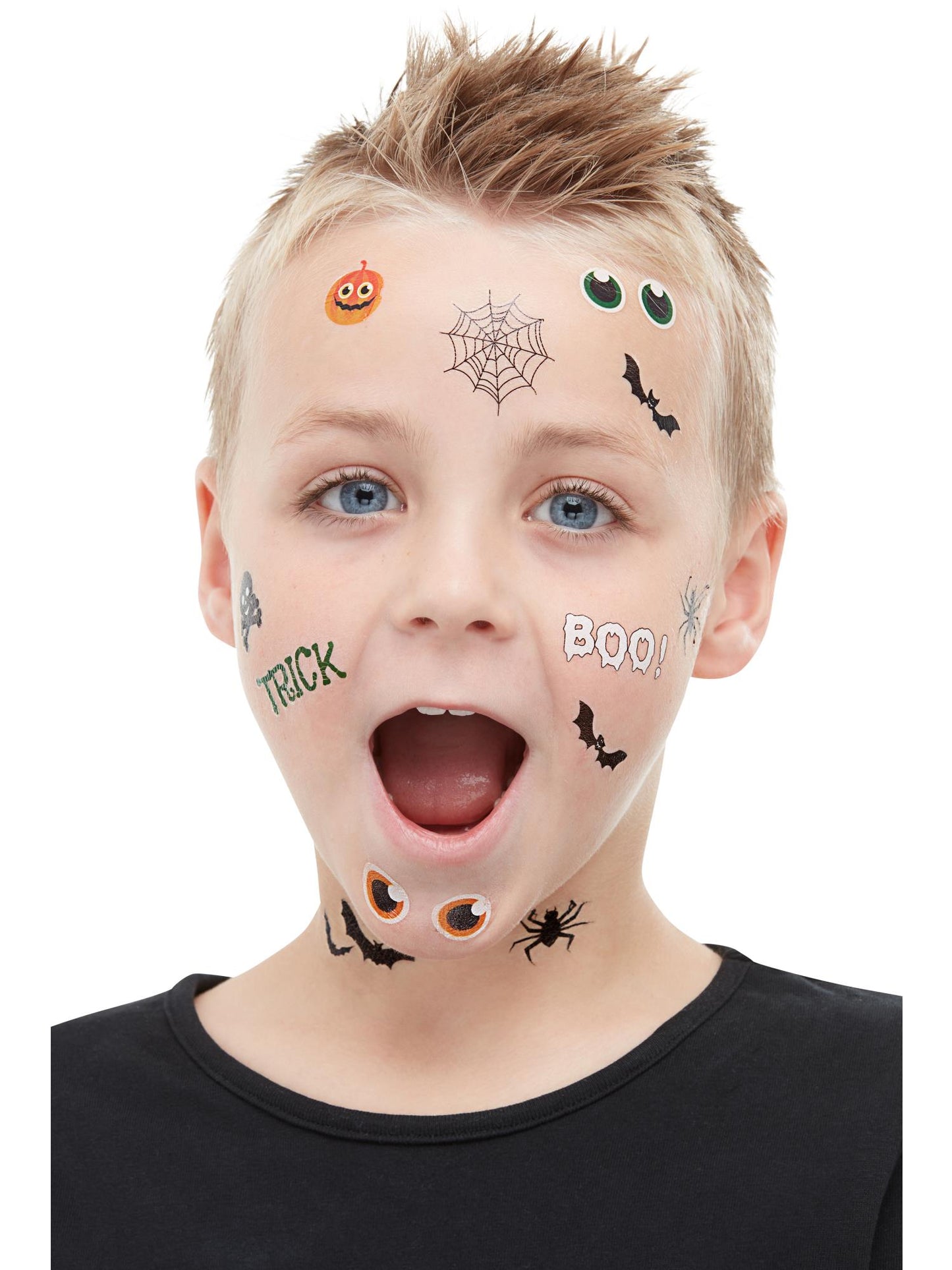 Tatouages d'Halloween Des bonbons ou une farce, Assorti