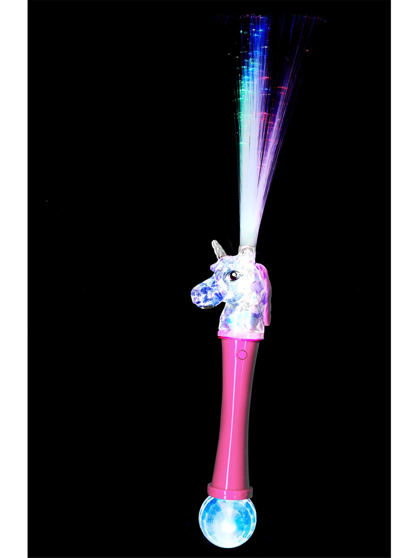 Baguette de fibre de licorne, lumineuse, Rose et bleu, Couleurs assorties