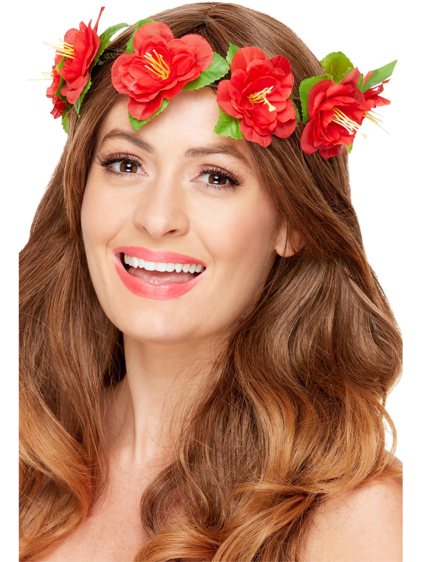 Corona de flores hawaianas, Rojo
