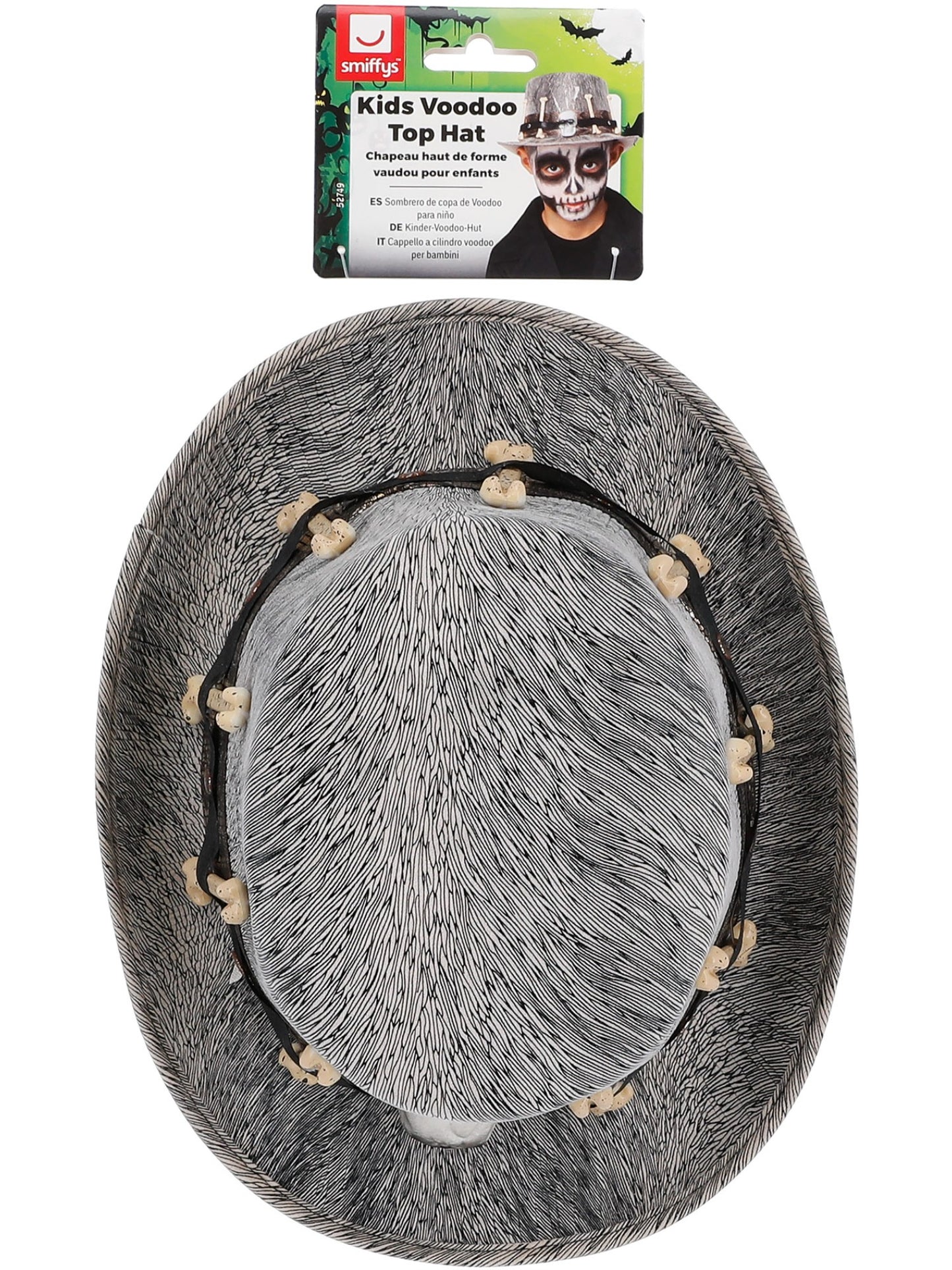 Kids Grey Voodoo Distressed Top Hat Wholesale