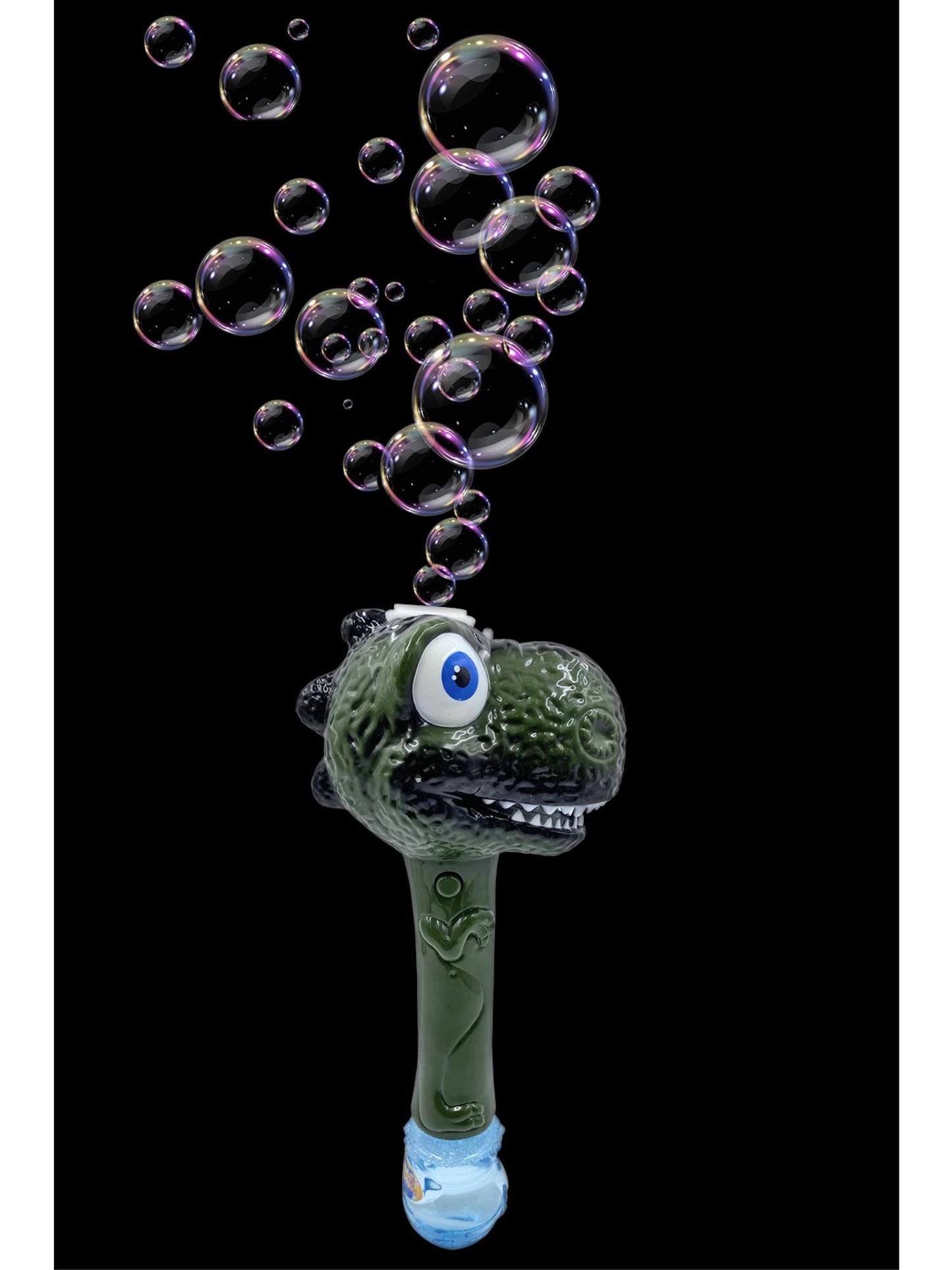 LED leuchtender Dinosaurier-Bubble Wand, mit Bubble Pot, inklusive Batterien