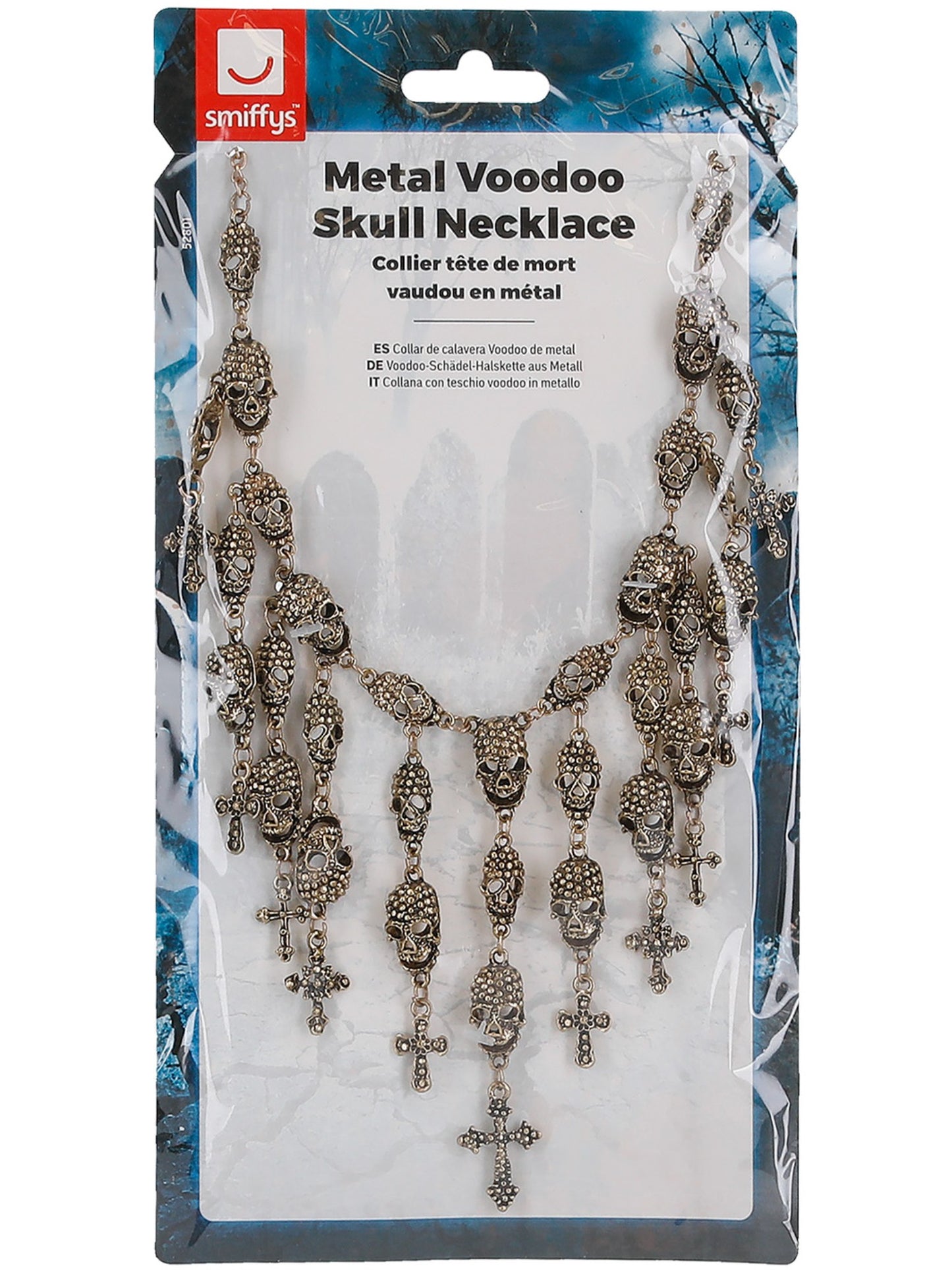 Deluxe Metal Voodoo Skull Necklace Wholesale