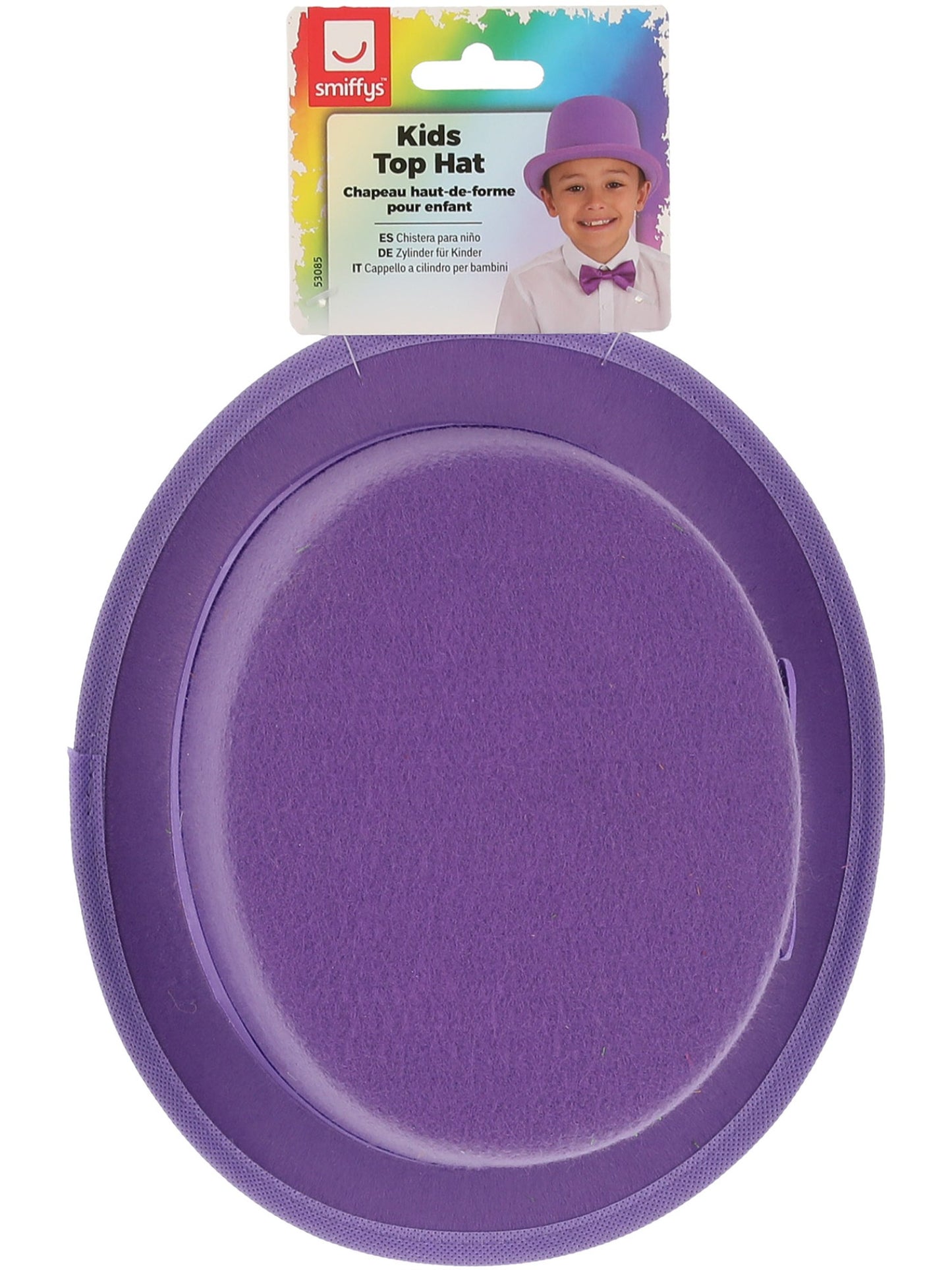 Sombrero de copa morado para niños