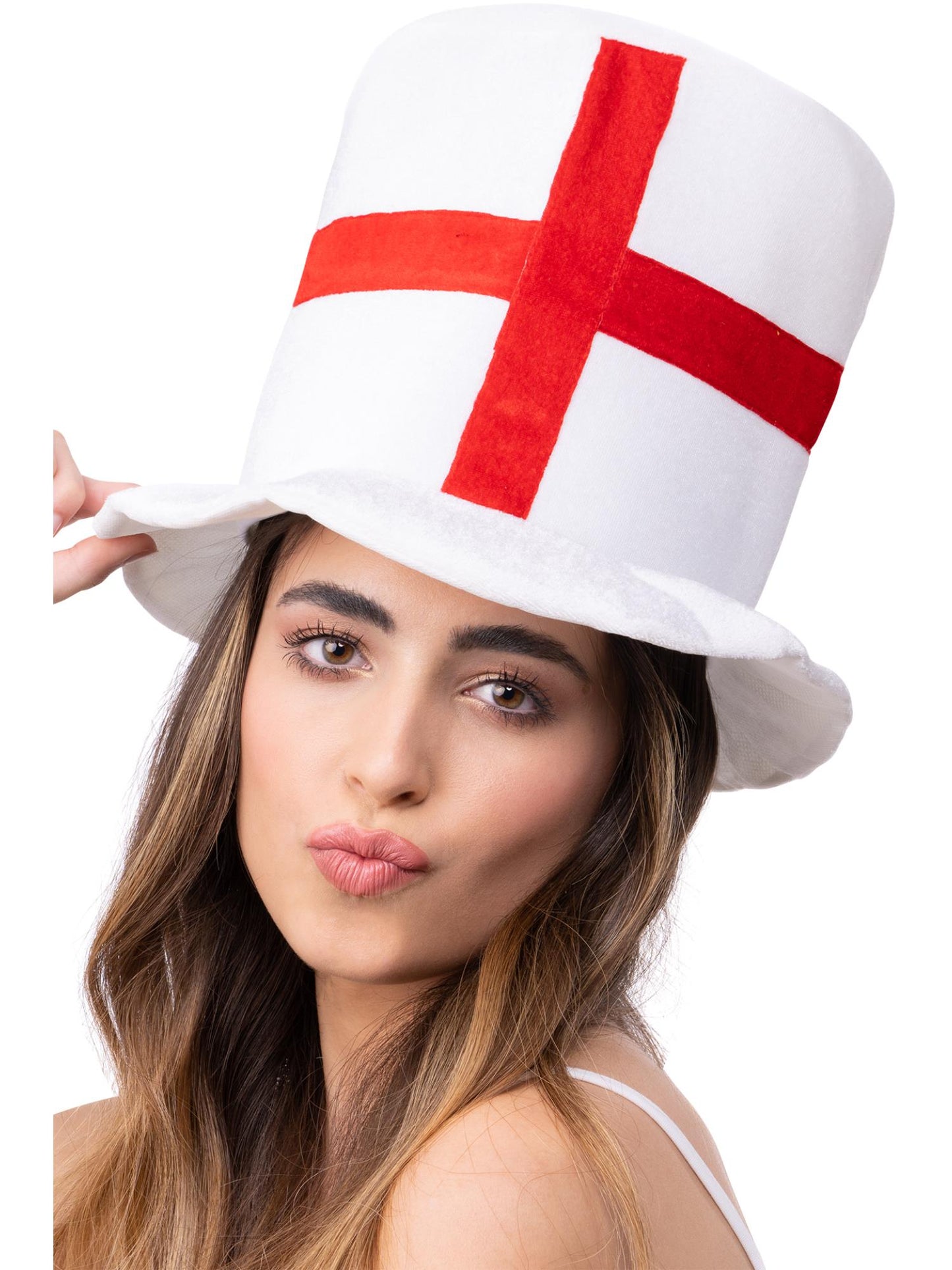 Deluxe-Zylinderhut mit englischer Flagge