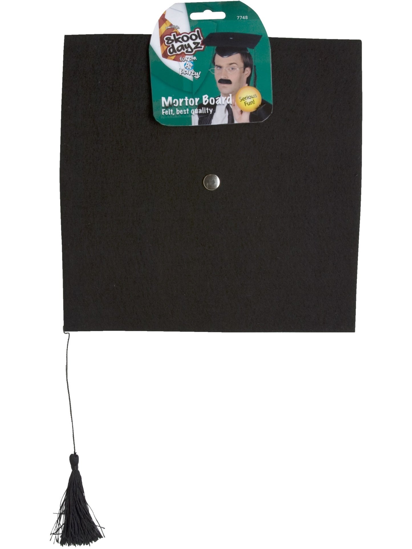 Mortar Felt Board Hat, Black Wholesale