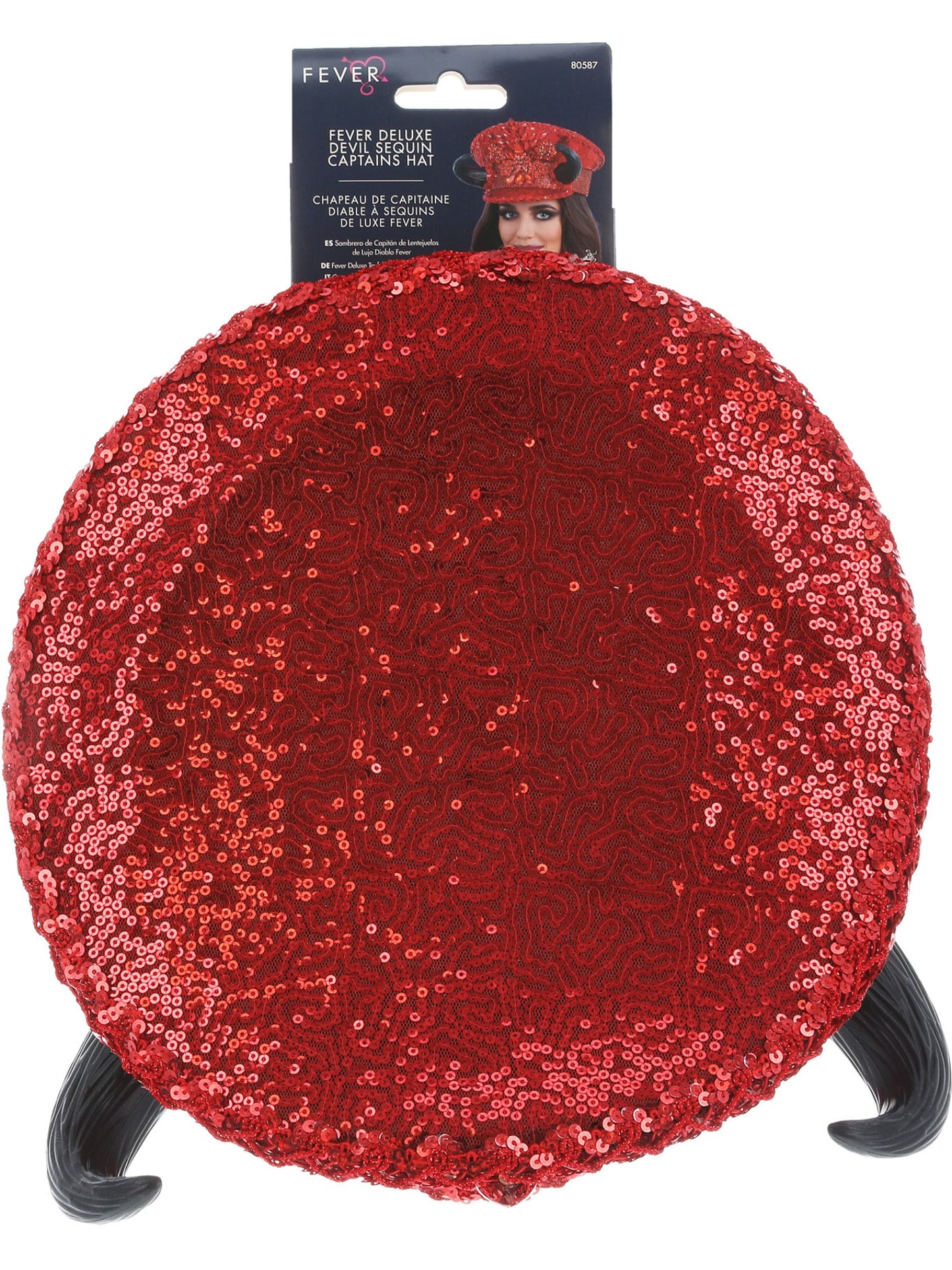 Fever Deluxe Devil Sequin Captains Hat Wholesale
