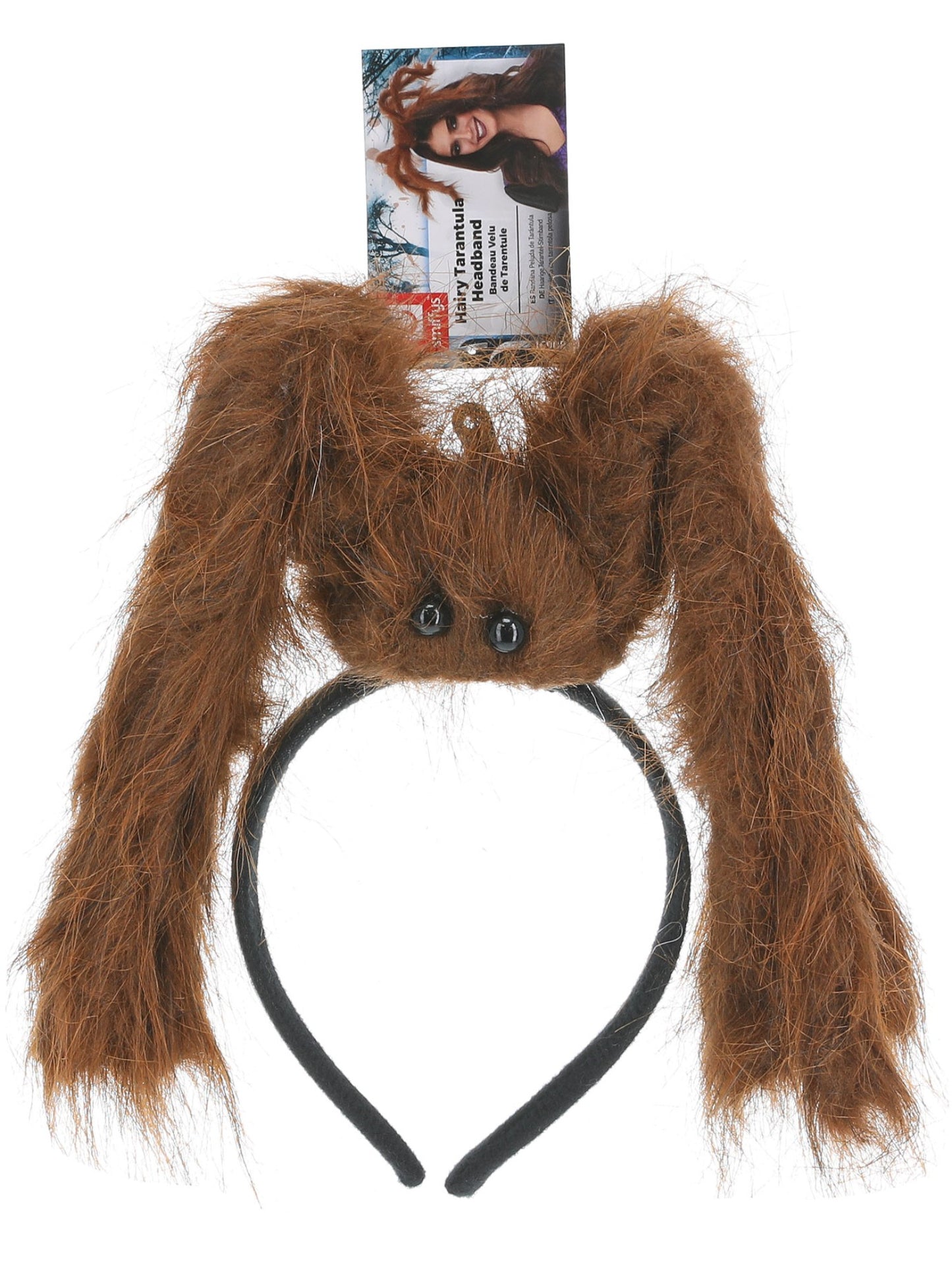 Hairy Tarantula Spider Headband, Brown Wholesale