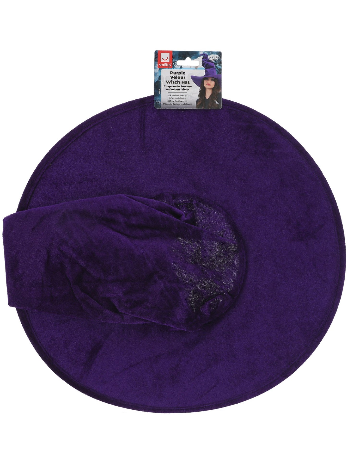 Purple Velour Witch Hat Wholesale