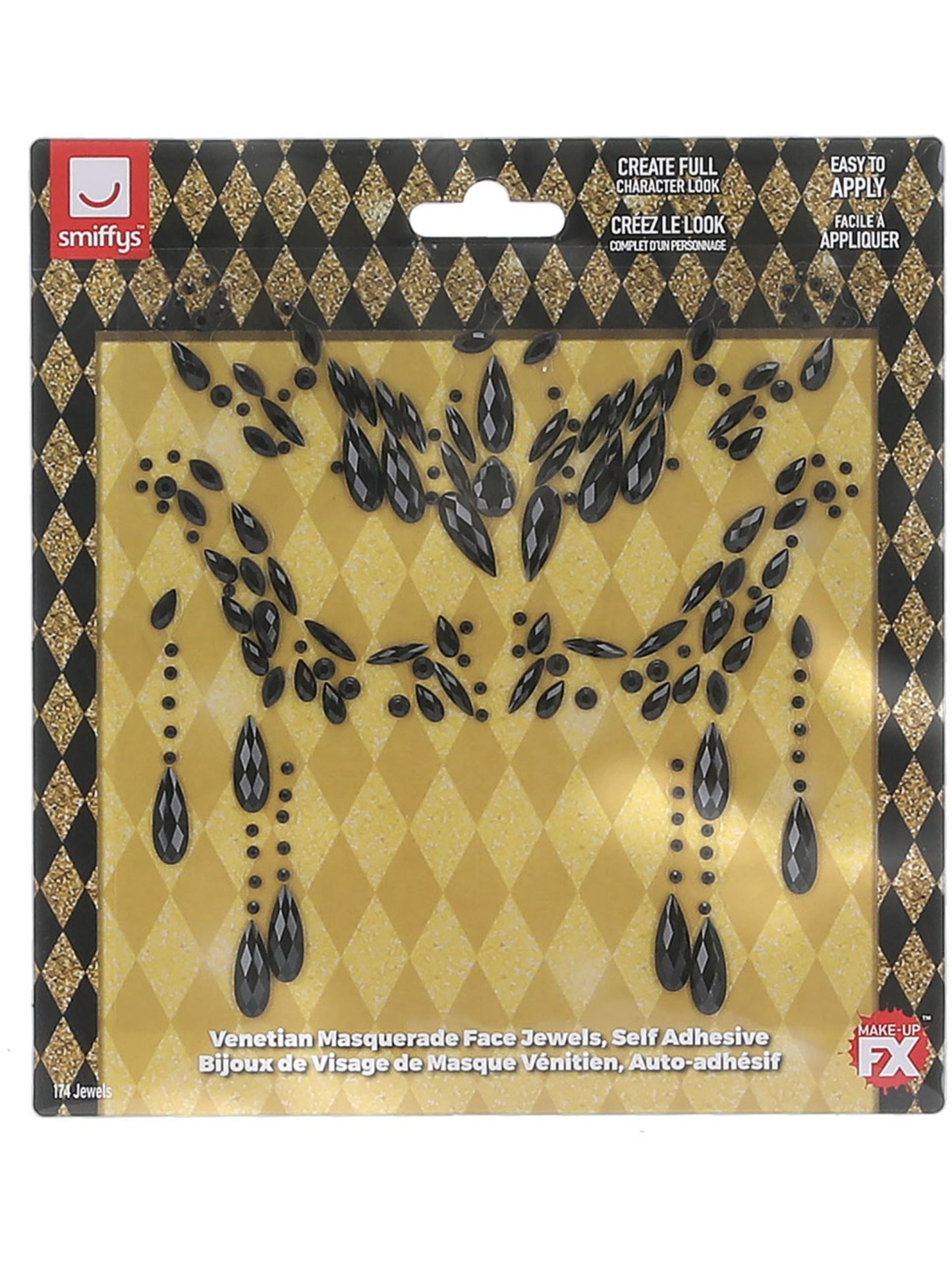 Smiffys Make-Up FX,Venetian Masquerade Face Jewels Wholesale