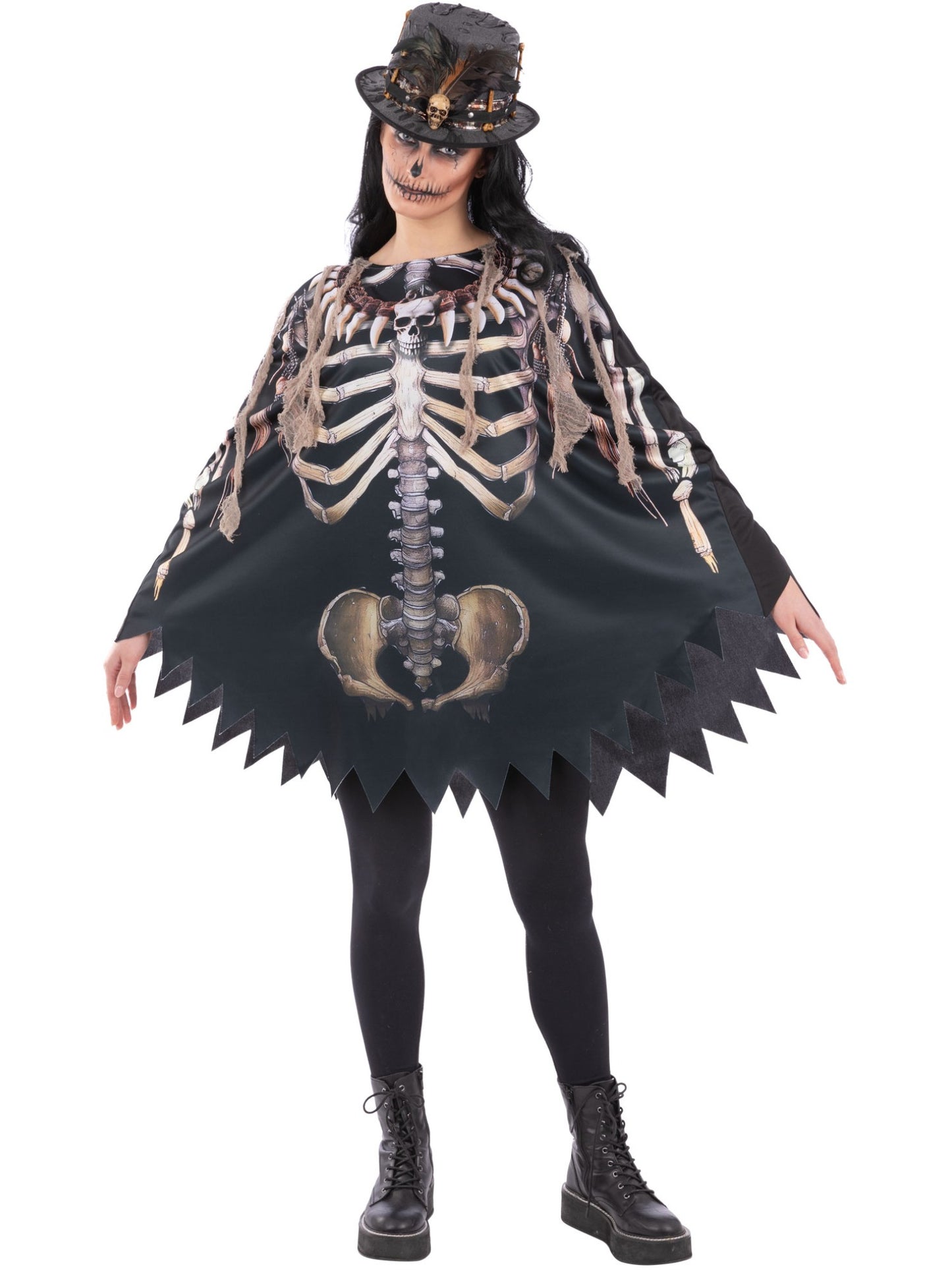 Voodoo Witch Doctor Poncho, Adult Wholesale