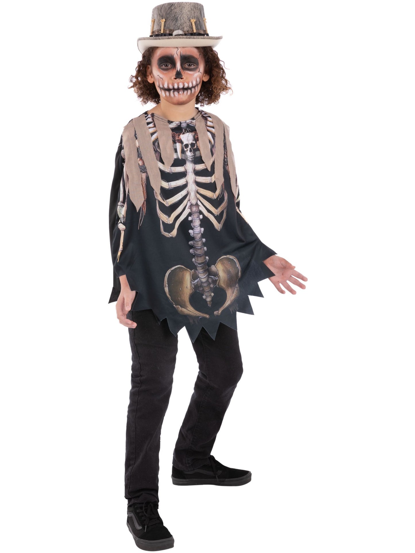 Voodoo Witch Doctor Poncho, Kids Wholesale