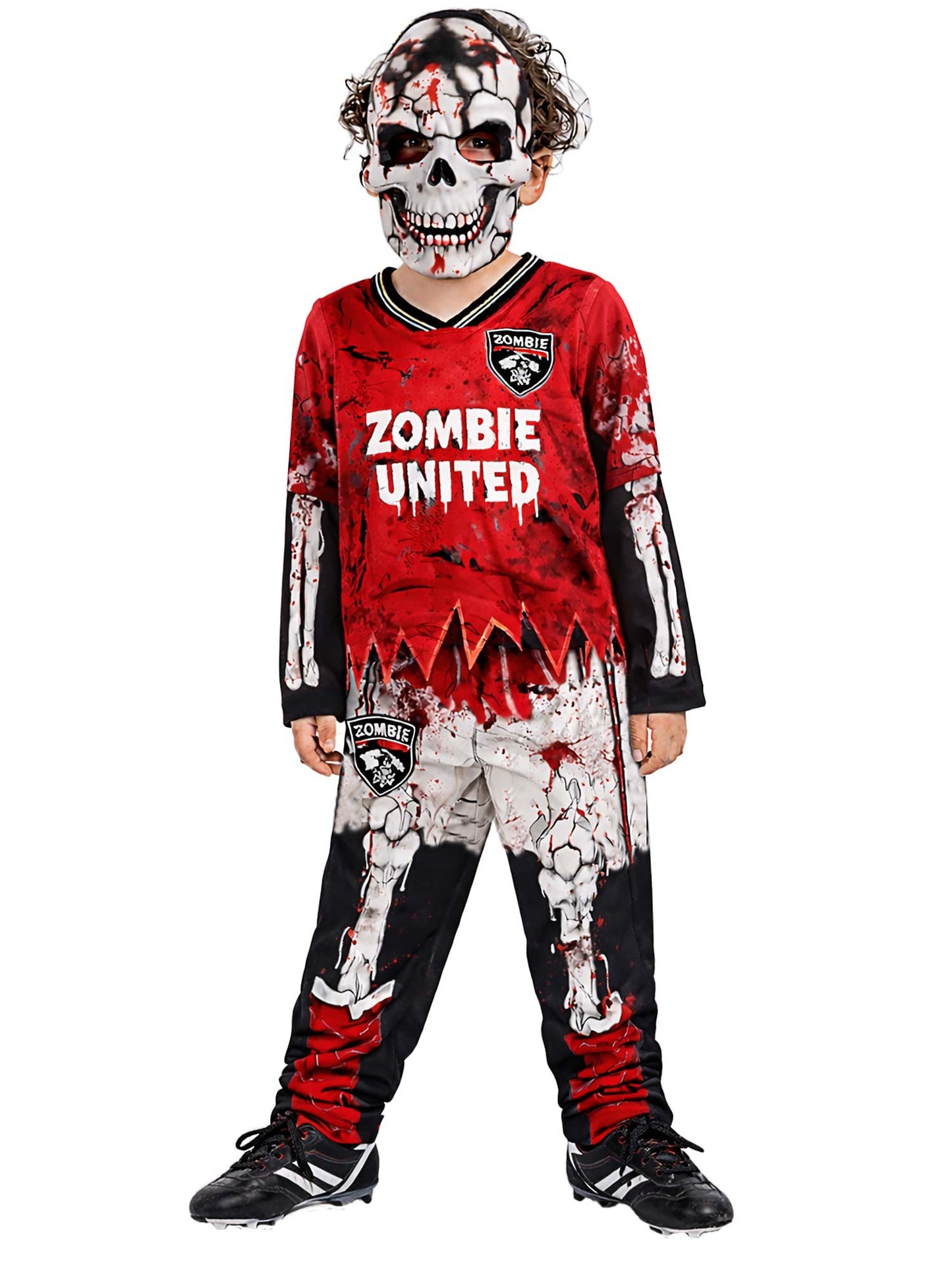 Zombie United Footballer Skeleton Costume Wholesale