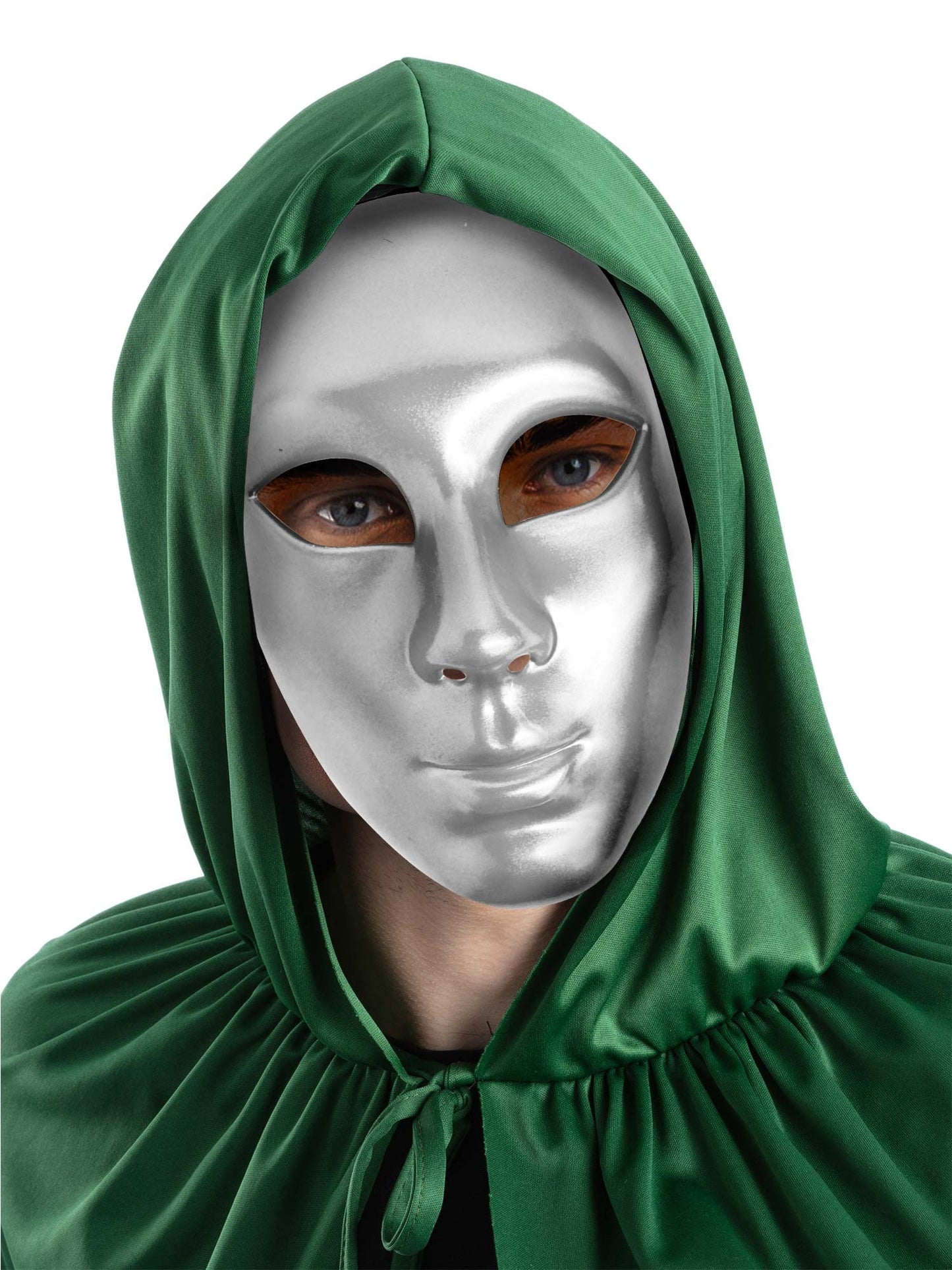 Silver Robot/Mime Masquerade Mask Wholesale