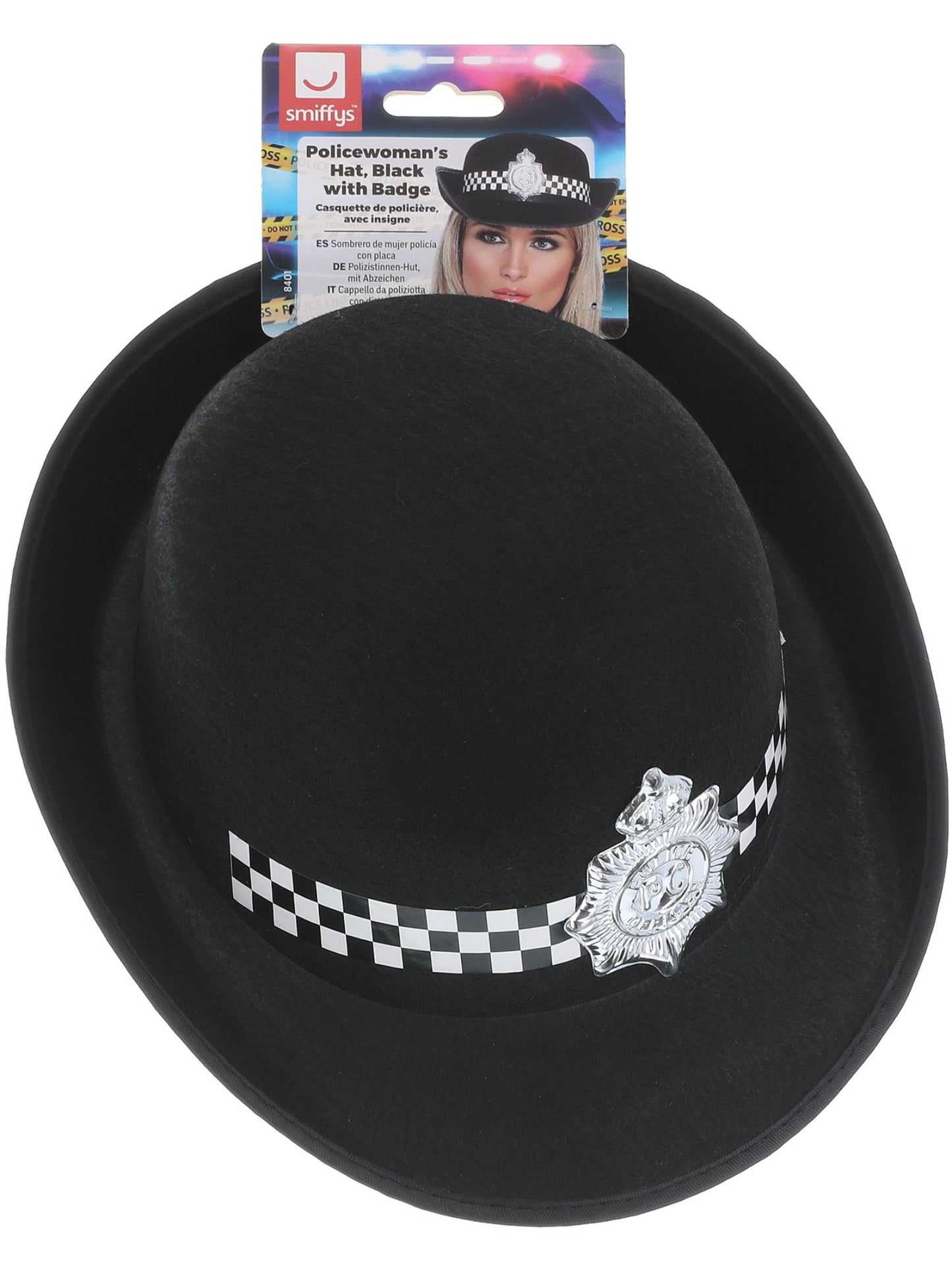 Policewoman's Hat, Black Wholesale