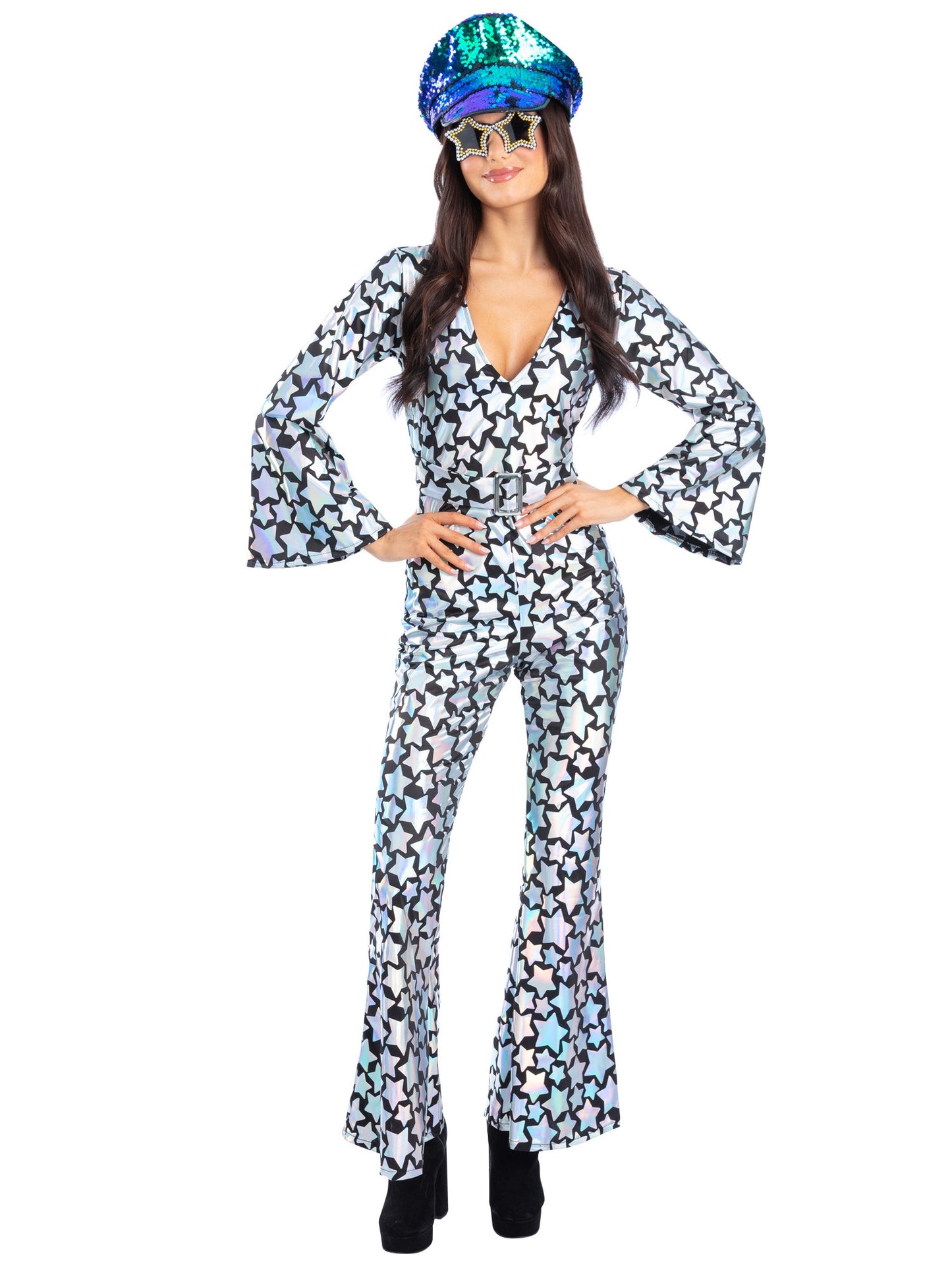 Star Gazer Diva Costume, Holographic Iridescent Wholesale
