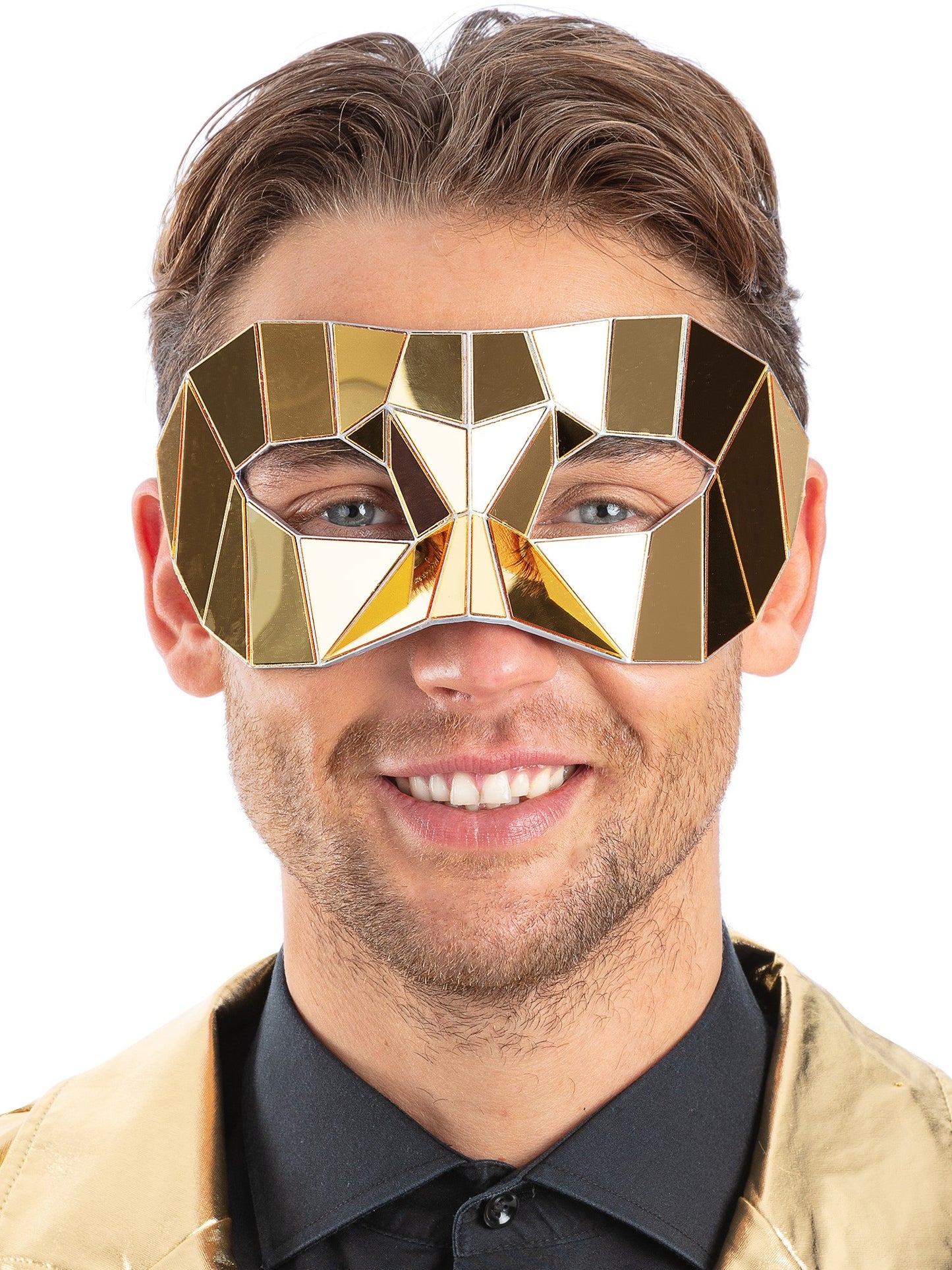 Gold Mirrored Masquerade Eyemask Wholesale