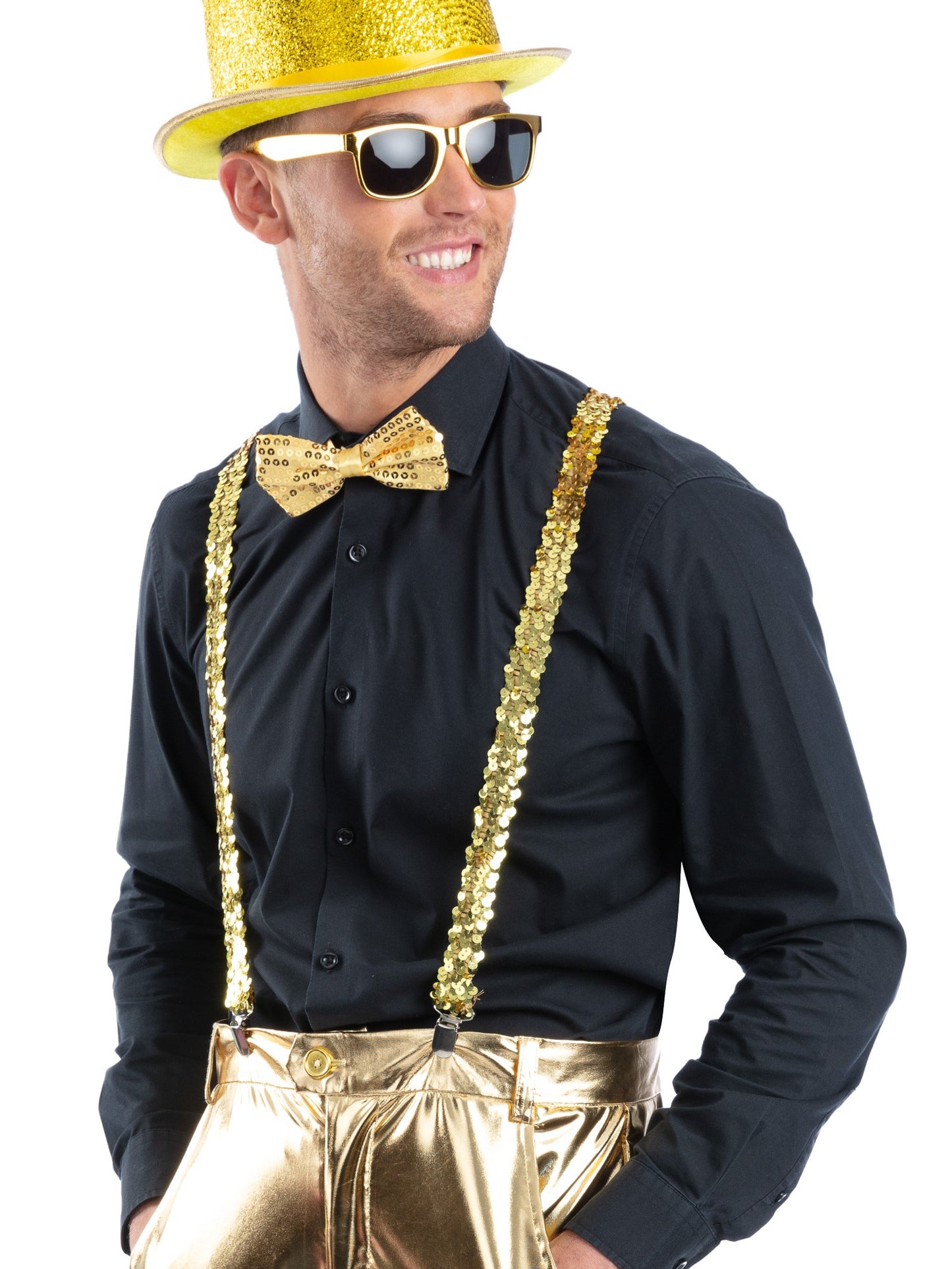 Metallic Gold Sequin Party Set Wholesale