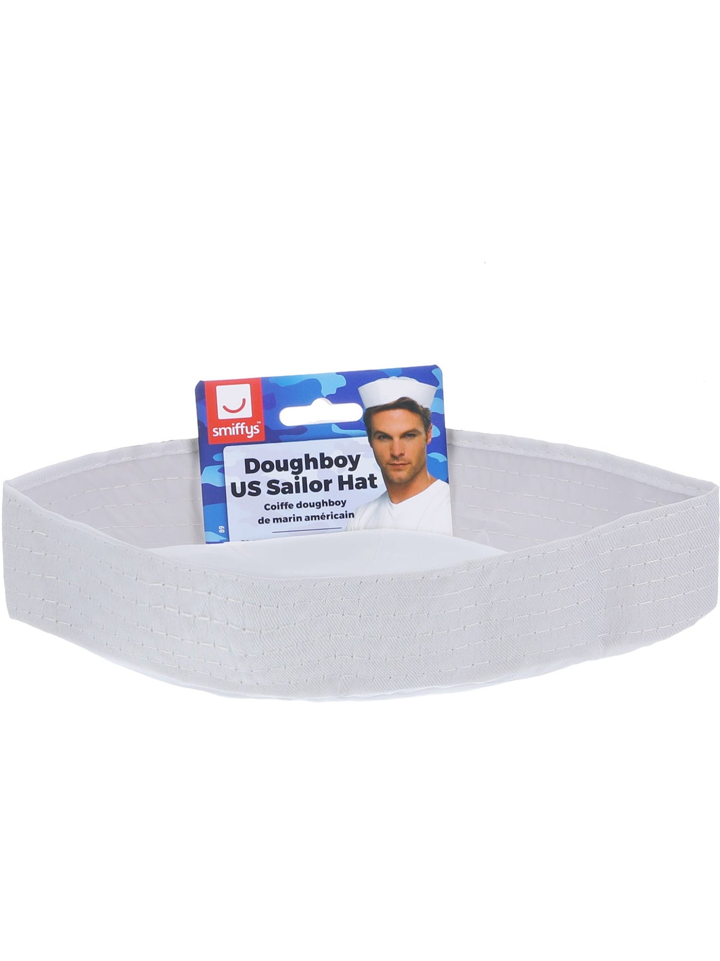 Gorra de marinero de infantería de EE.UU, blanca