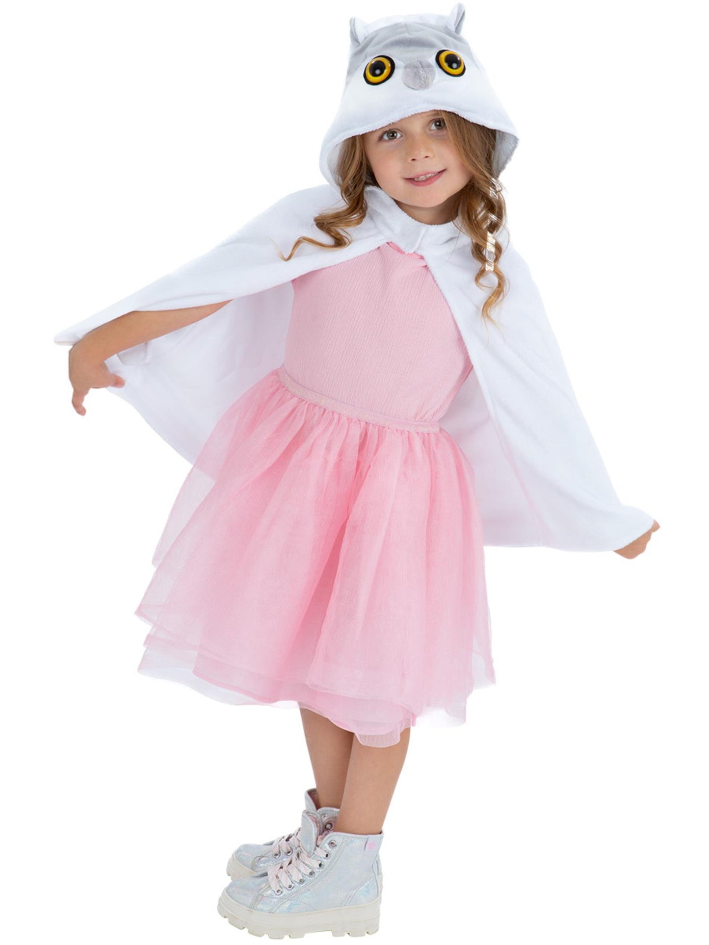 Cape en peluche de luxe de bébé hibou, pour enfants