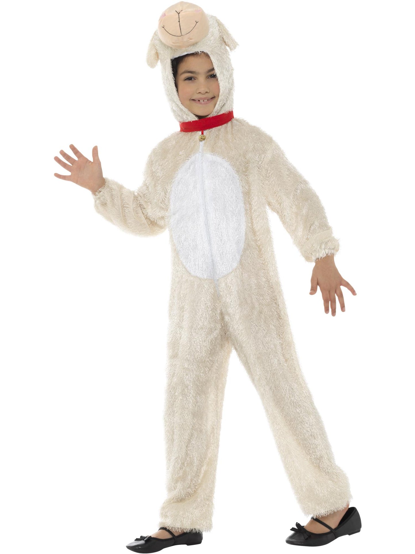Costume d'agneau, comprend la combinaison pantalon avec capuche