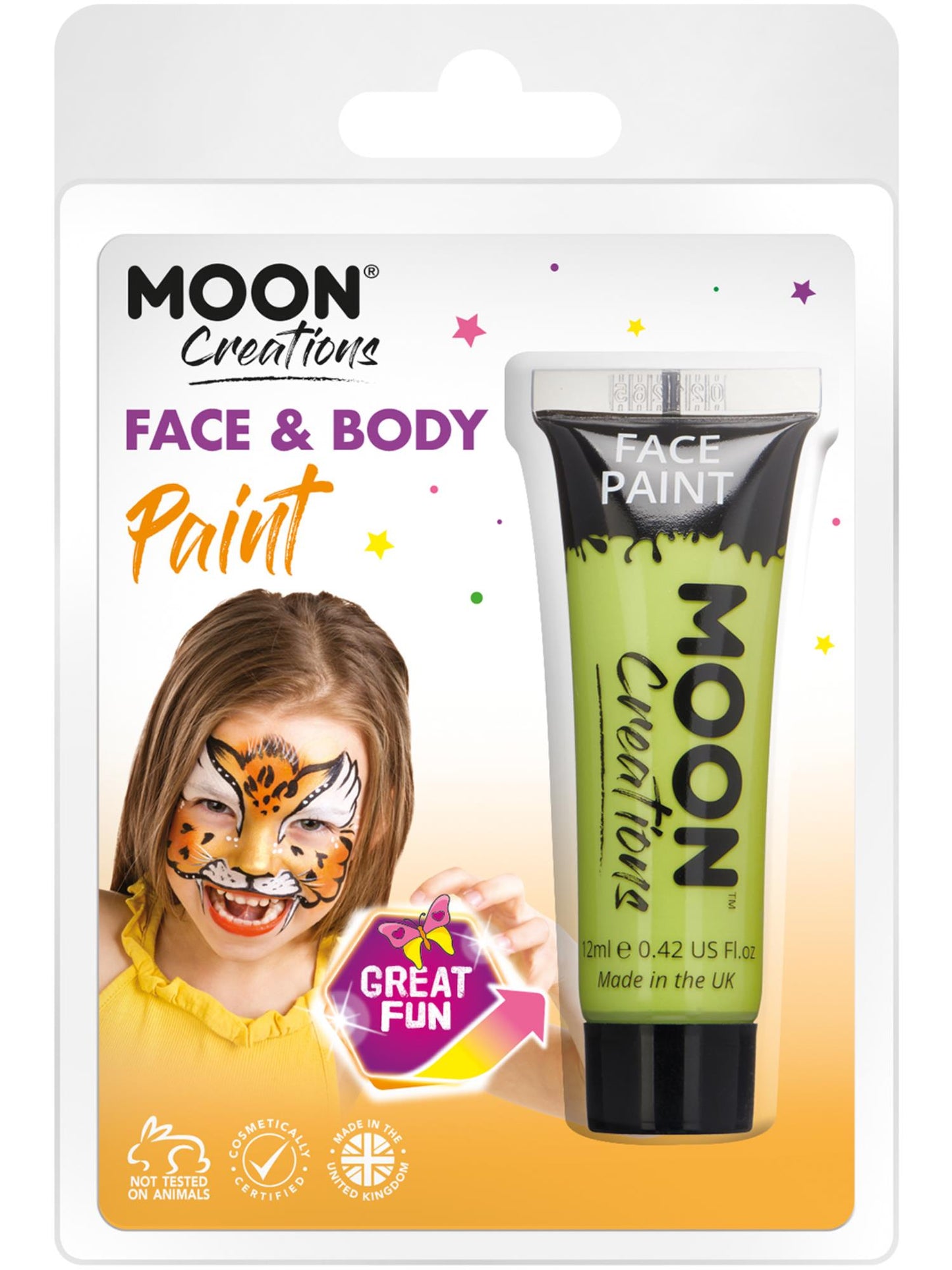 Moon Creations Face & Body Paint, Lime Green Wholesale