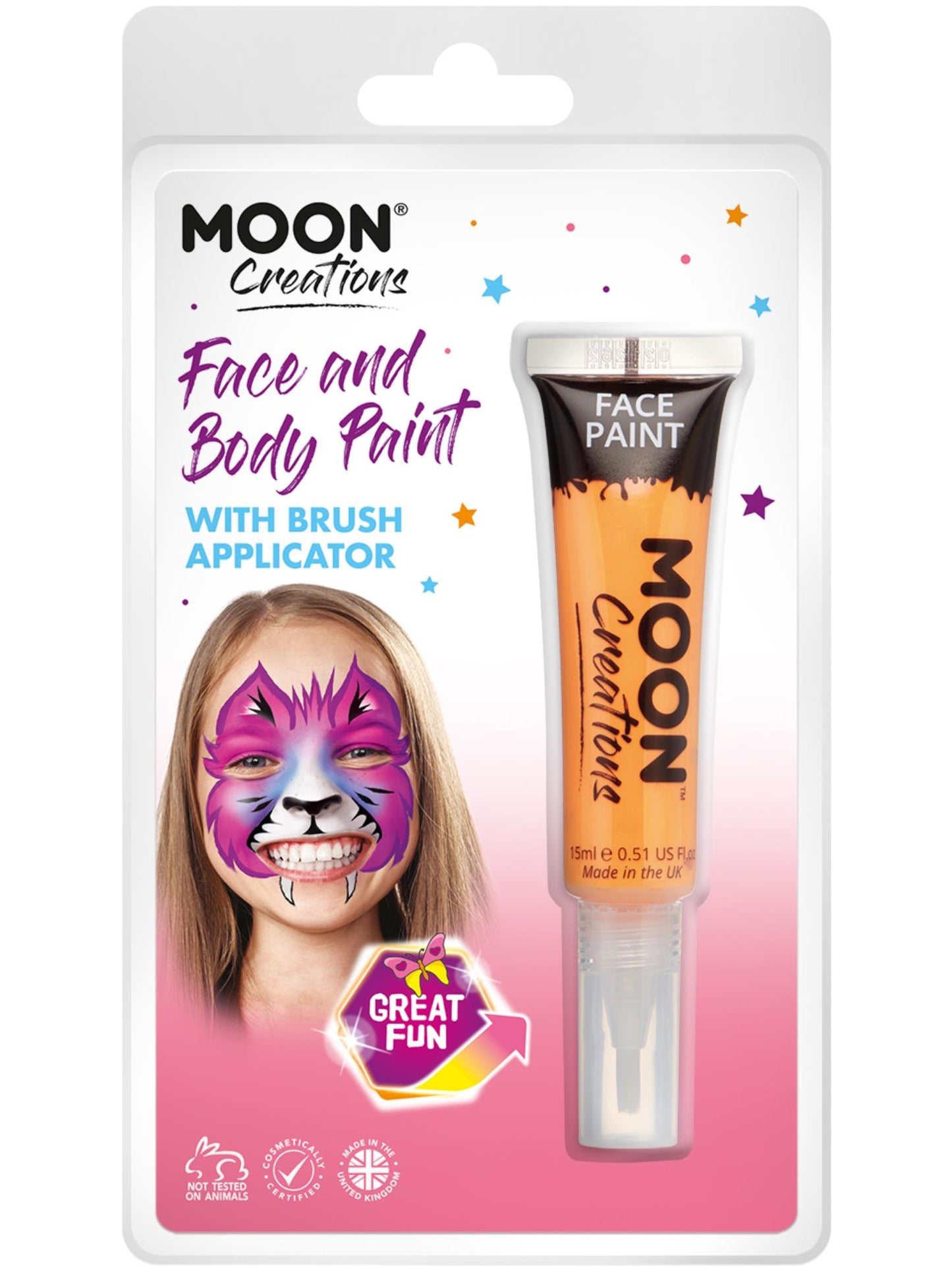 Moon Creations Face & Body Paints, Orange Wholesale