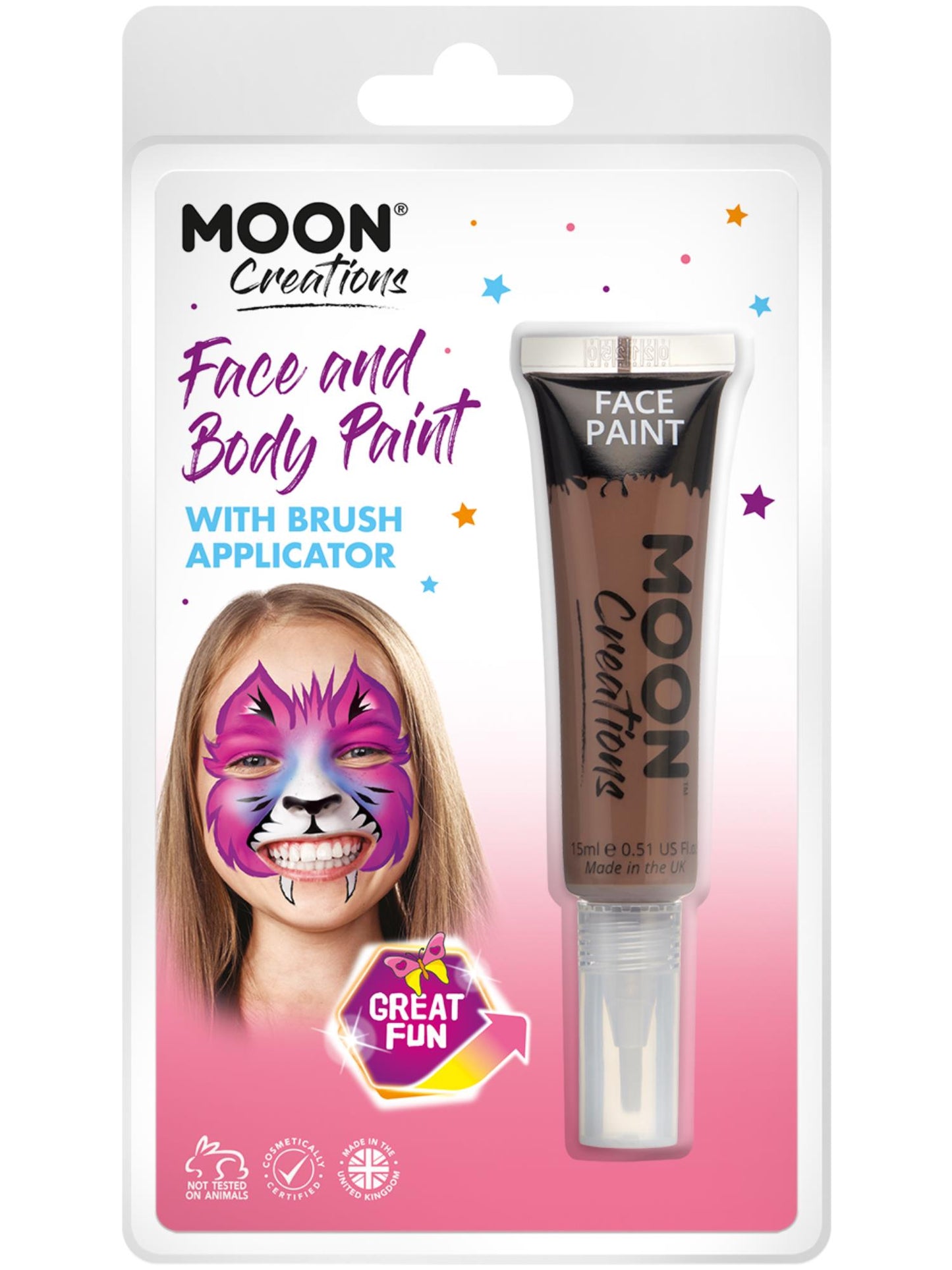 Moon Creations Face & Body Paints, Brown Wholesale