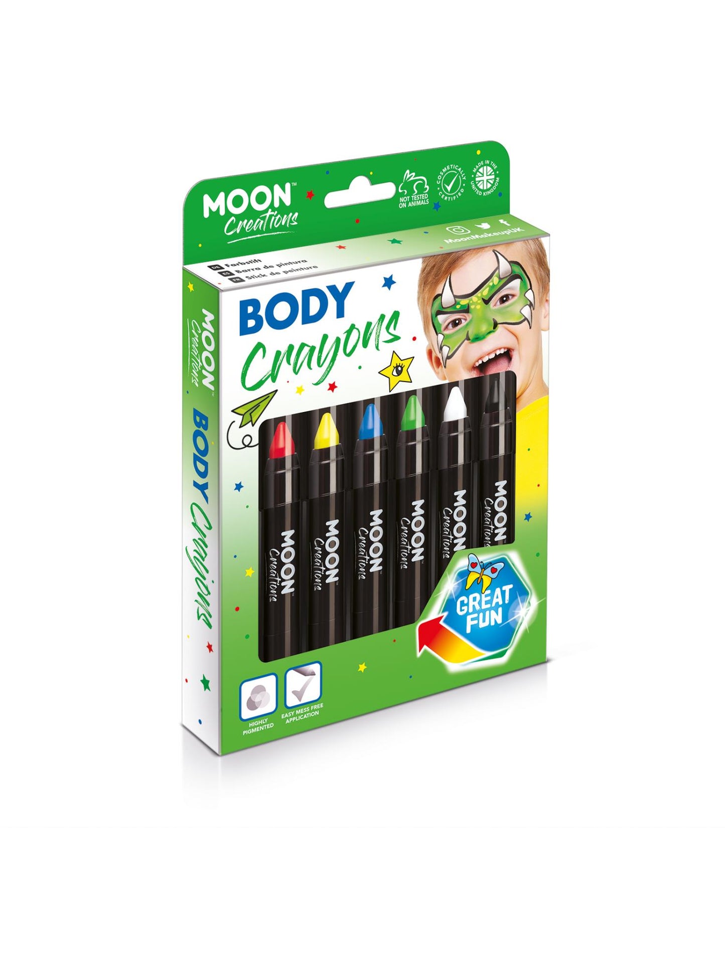 Moon Creations Body Crayons, Assorted Wholesale