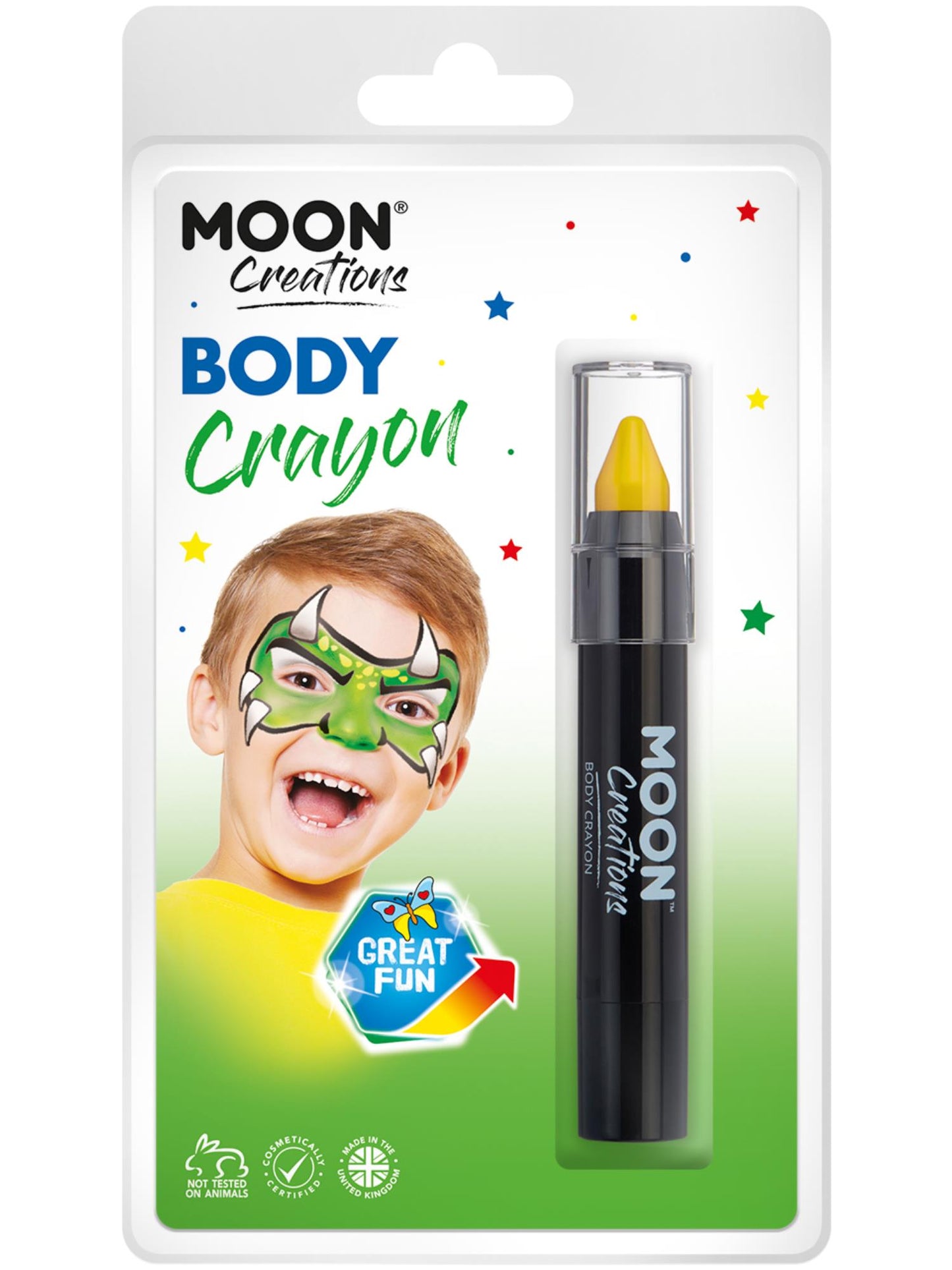 Moon Creations Body Crayons, Yellow Wholesale