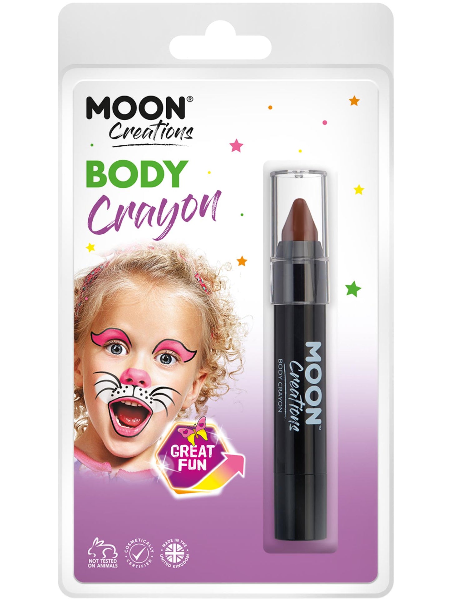 Moon Creations Body Crayons, Brown Wholesale