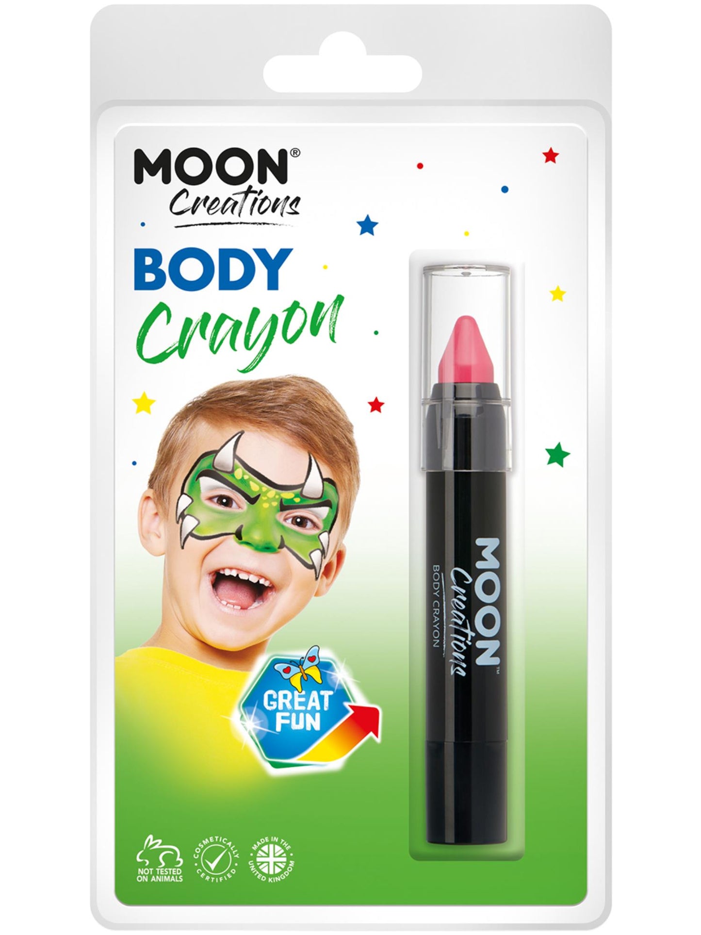 Moon Creations Body Crayons, Bright Pink Wholesale