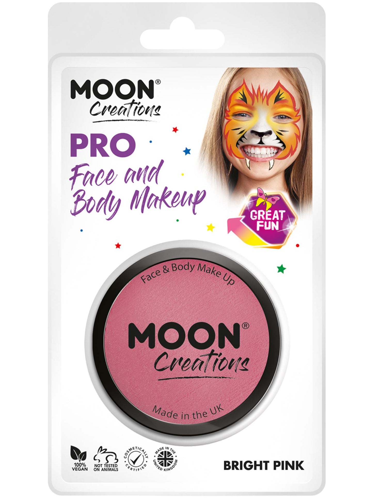Moon Creations Pro Face Paint Cake Pot,Bright Pink Wholesale