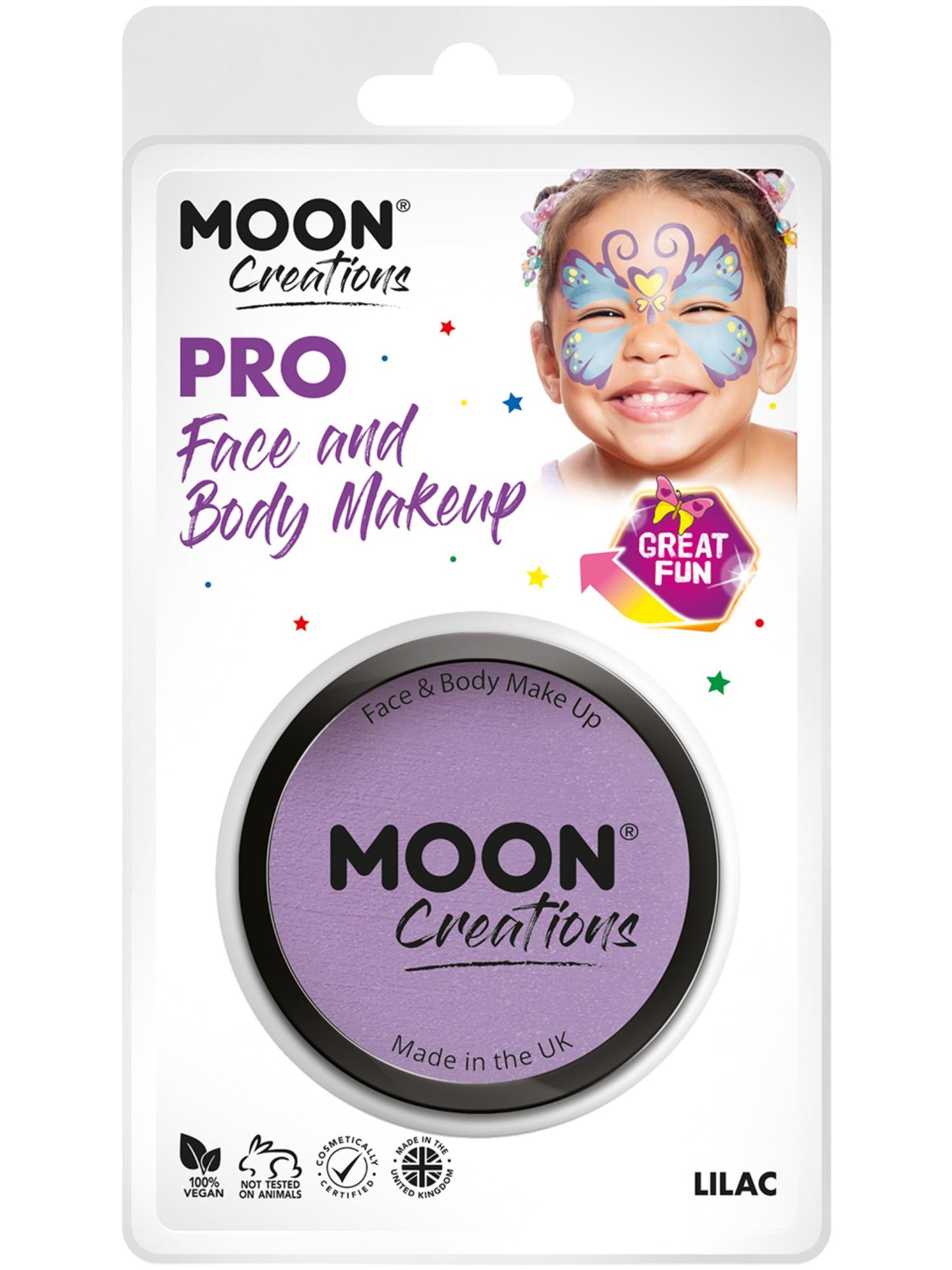 Moon Creations Pro Face Paint Cake Pot, Lilac Wholesale
