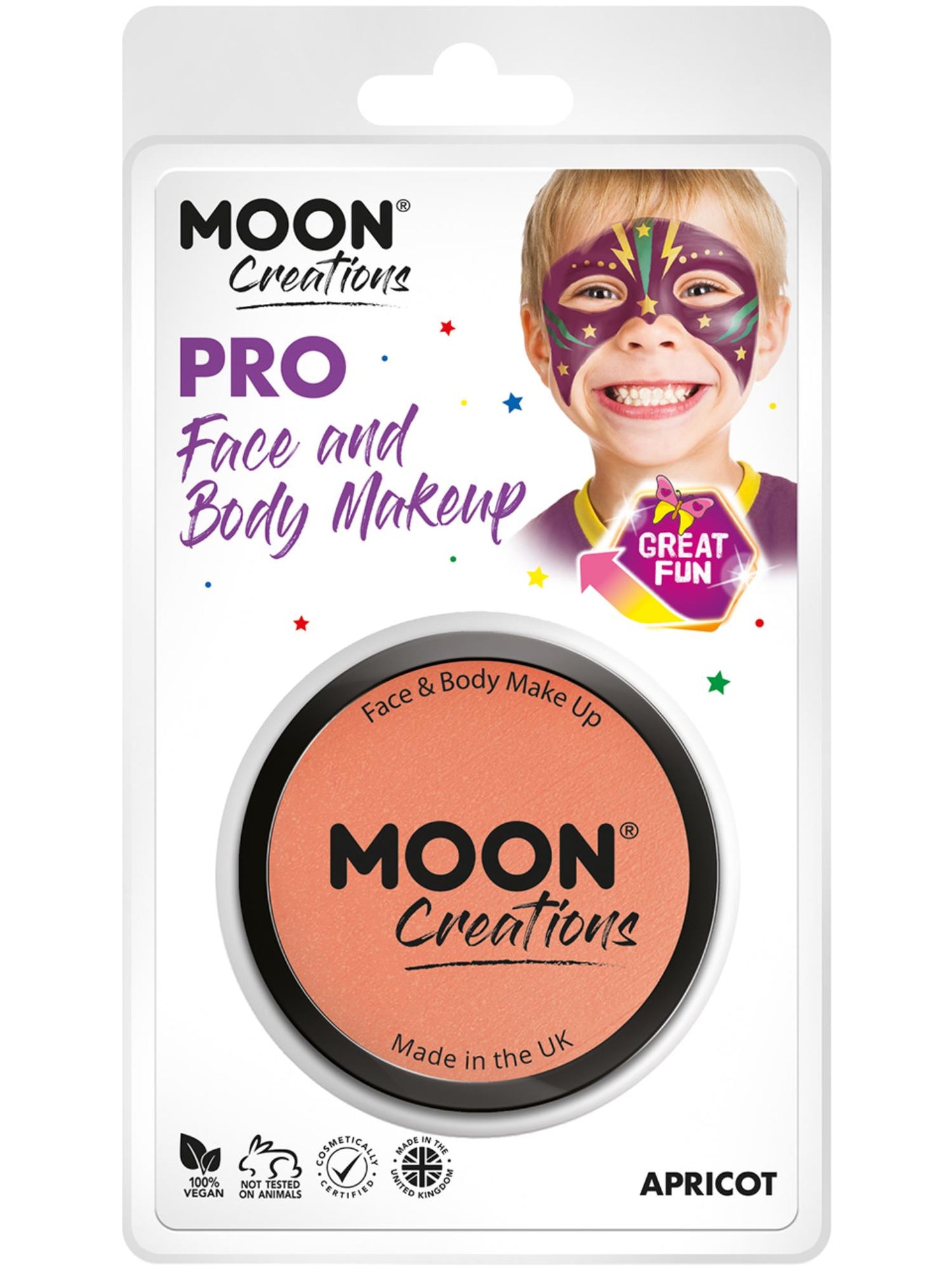 Moon Creations Pro Face Paint Cake Pot, Apricot Wholesale
