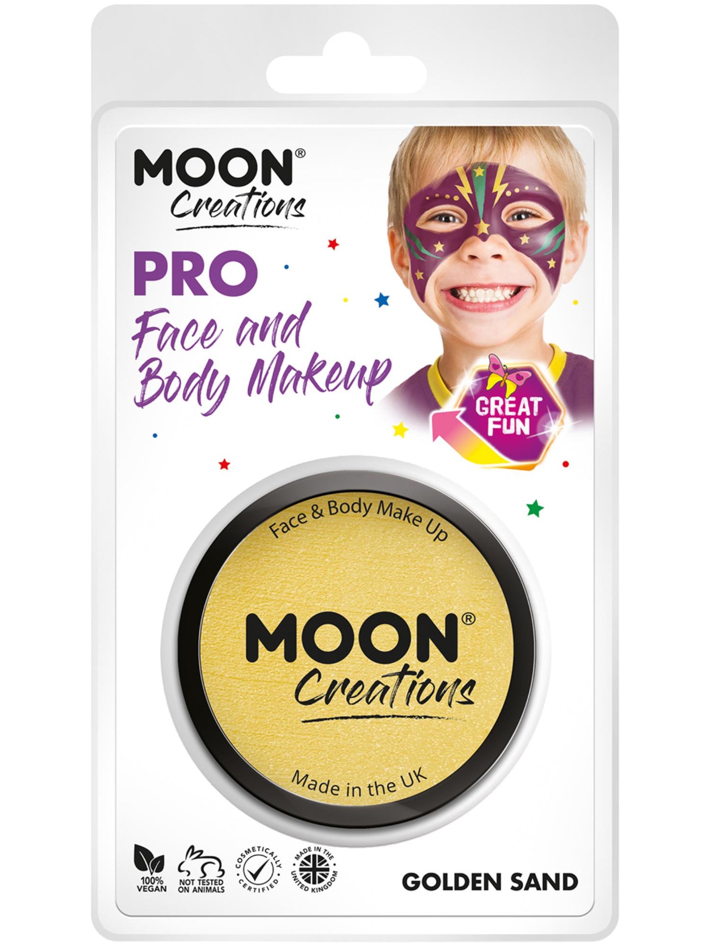 Moon Creations Pro Face Paint Cake Pot,Golden Sand Wholesale