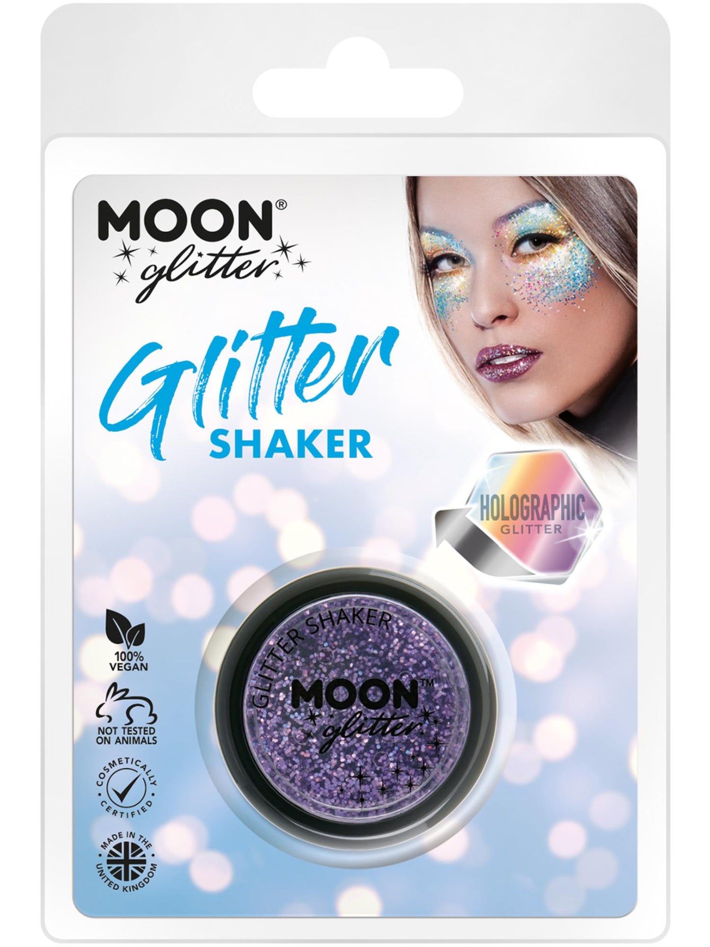 Moon Glitter Holographic Glitter Shakers, Purple Wholesale