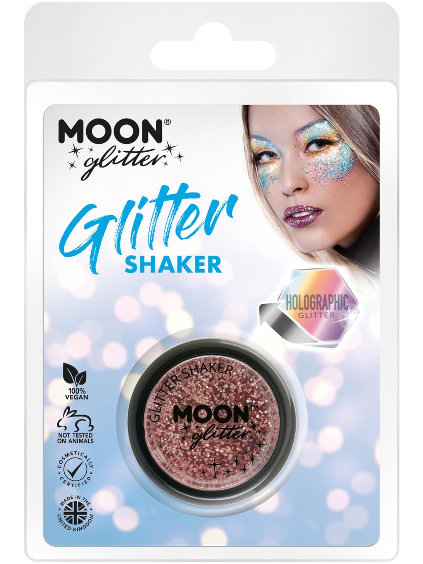 Moon Glitter Holographic Glitter Shakers,Rose Gold Wholesale