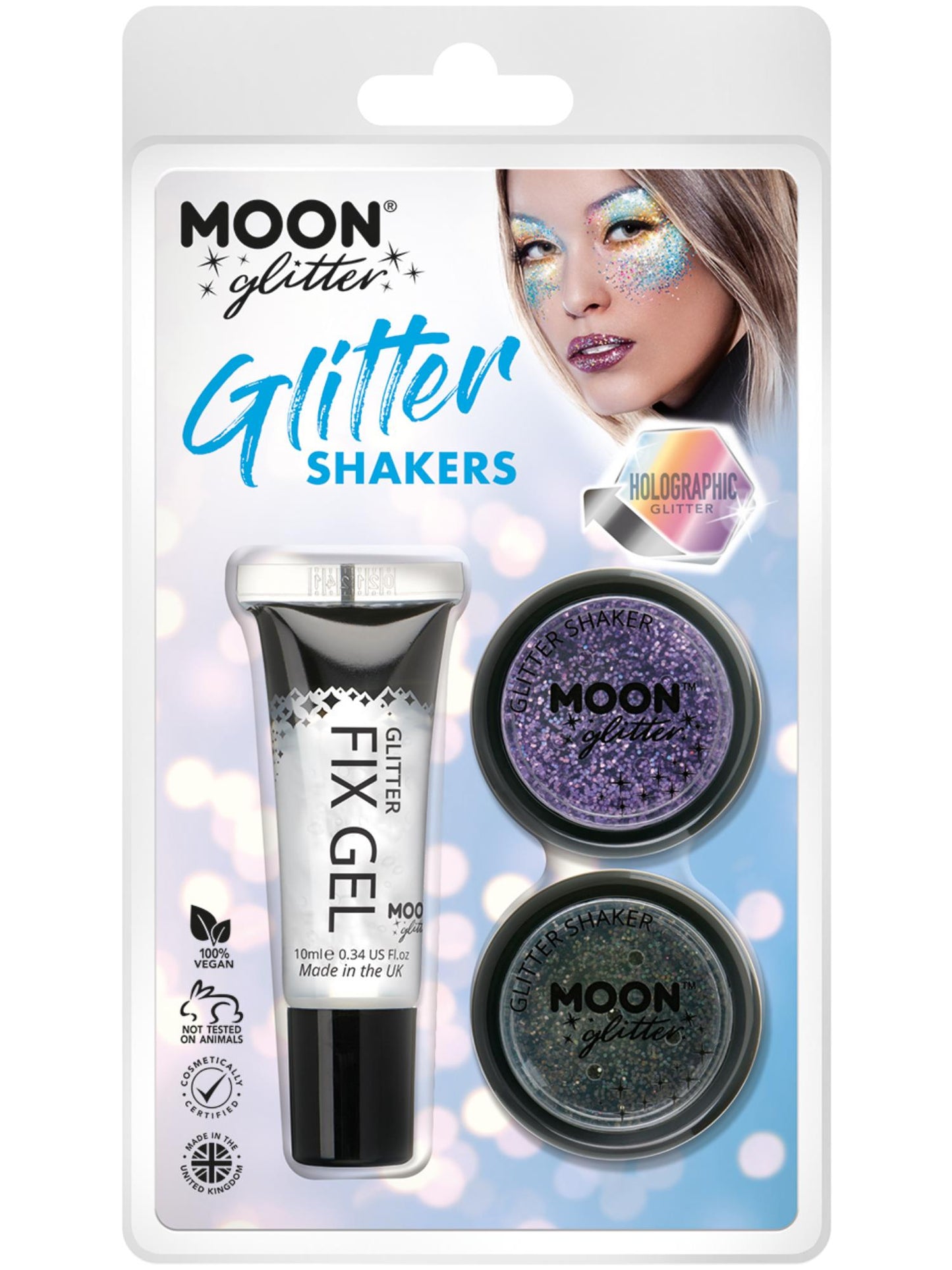 Moon Glitter Holographic Glitter Shakers, Wholesale