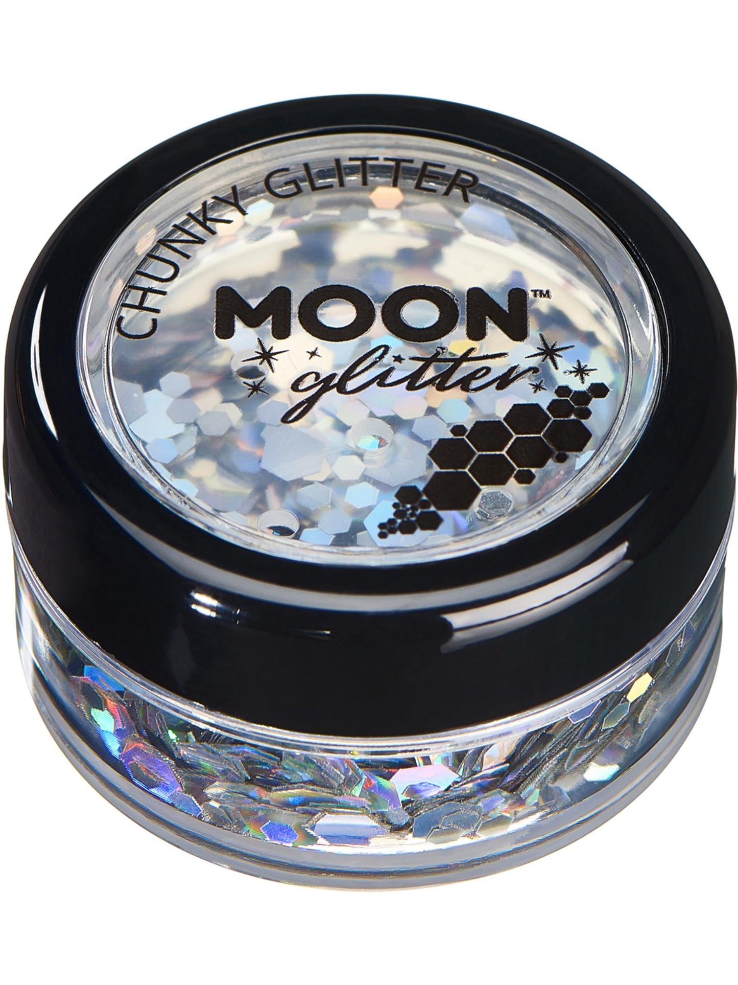 Moon Glitter Holographic Chunky Glitter, Silver Wholesale