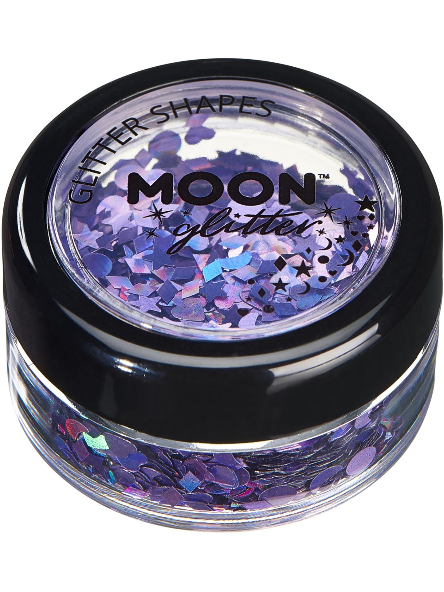 Moon Glitter Holographic Glitter Shapes, Purple Wholesale