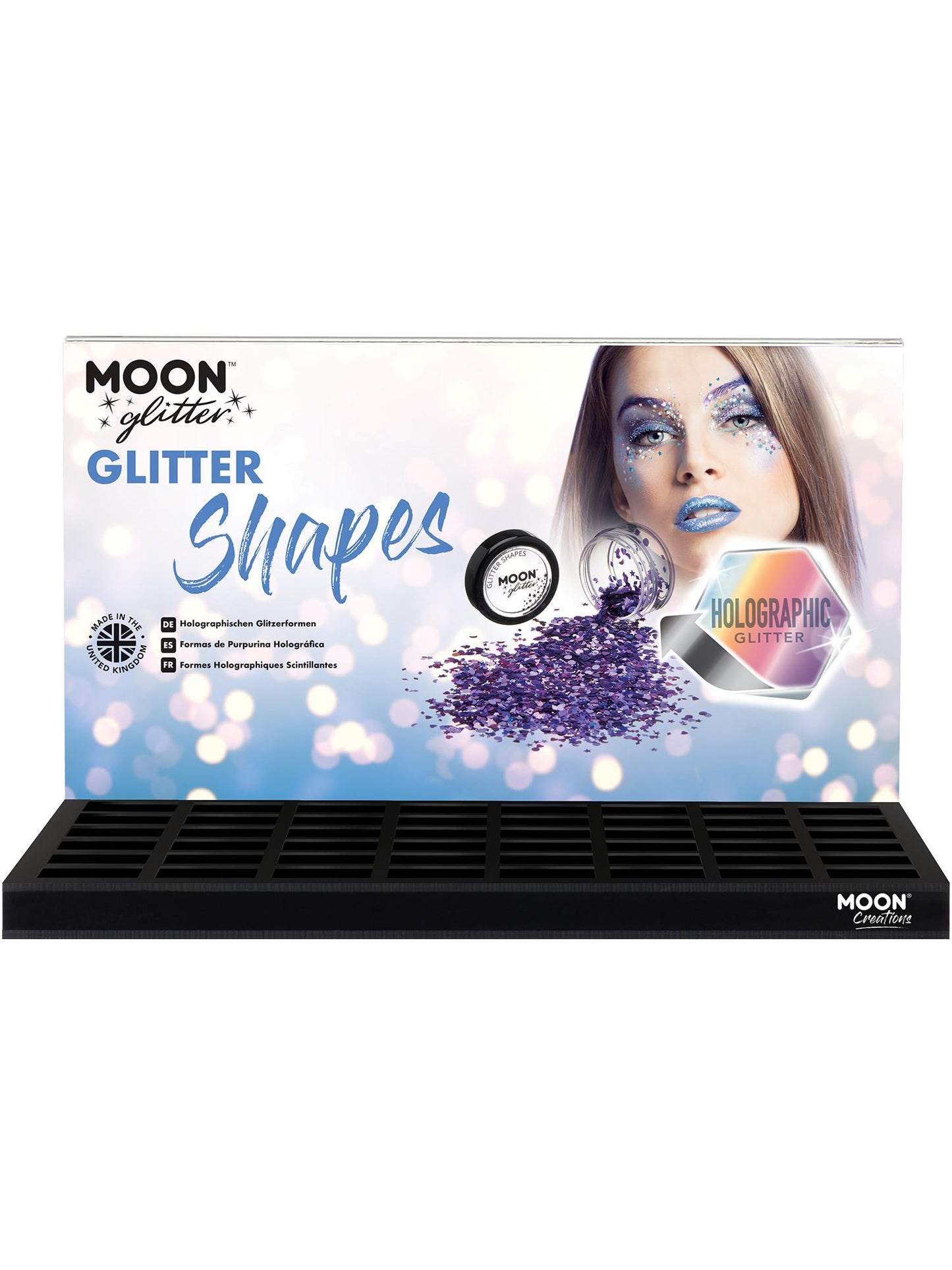 Moon Glitter Holographic Glitter Shapes, Wholesale