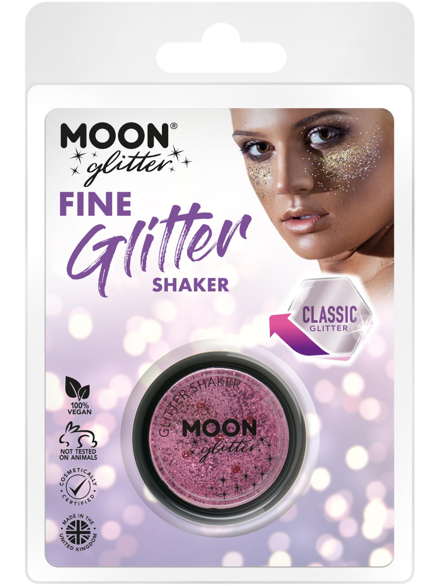 Moon Glitter Classic Fine Glitter Shakers, Pink Wholesale