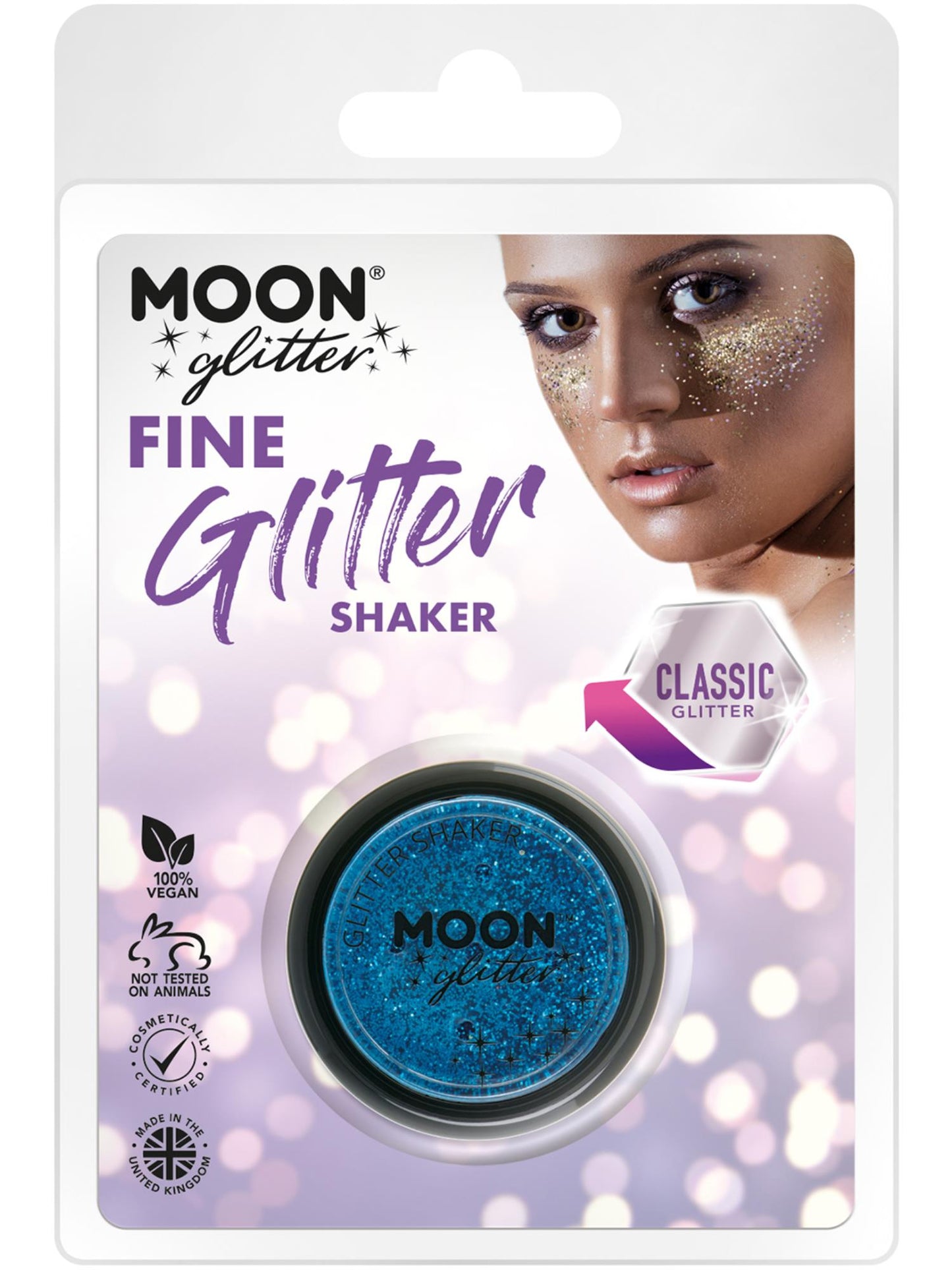 Moon Glitter Classic Fine Glitter Shakers, Blue Wholesale