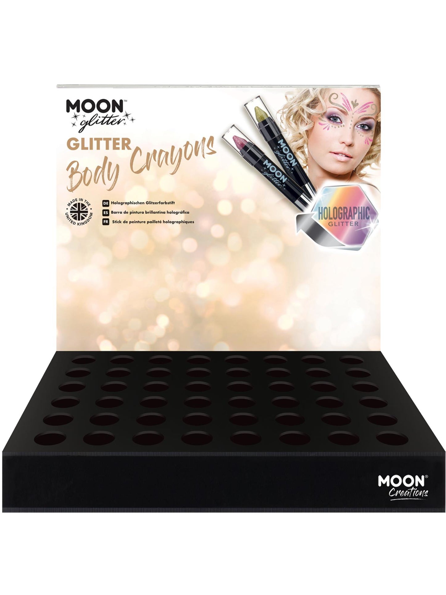 Moon Glitter Holographic Body Crayons, Wholesale