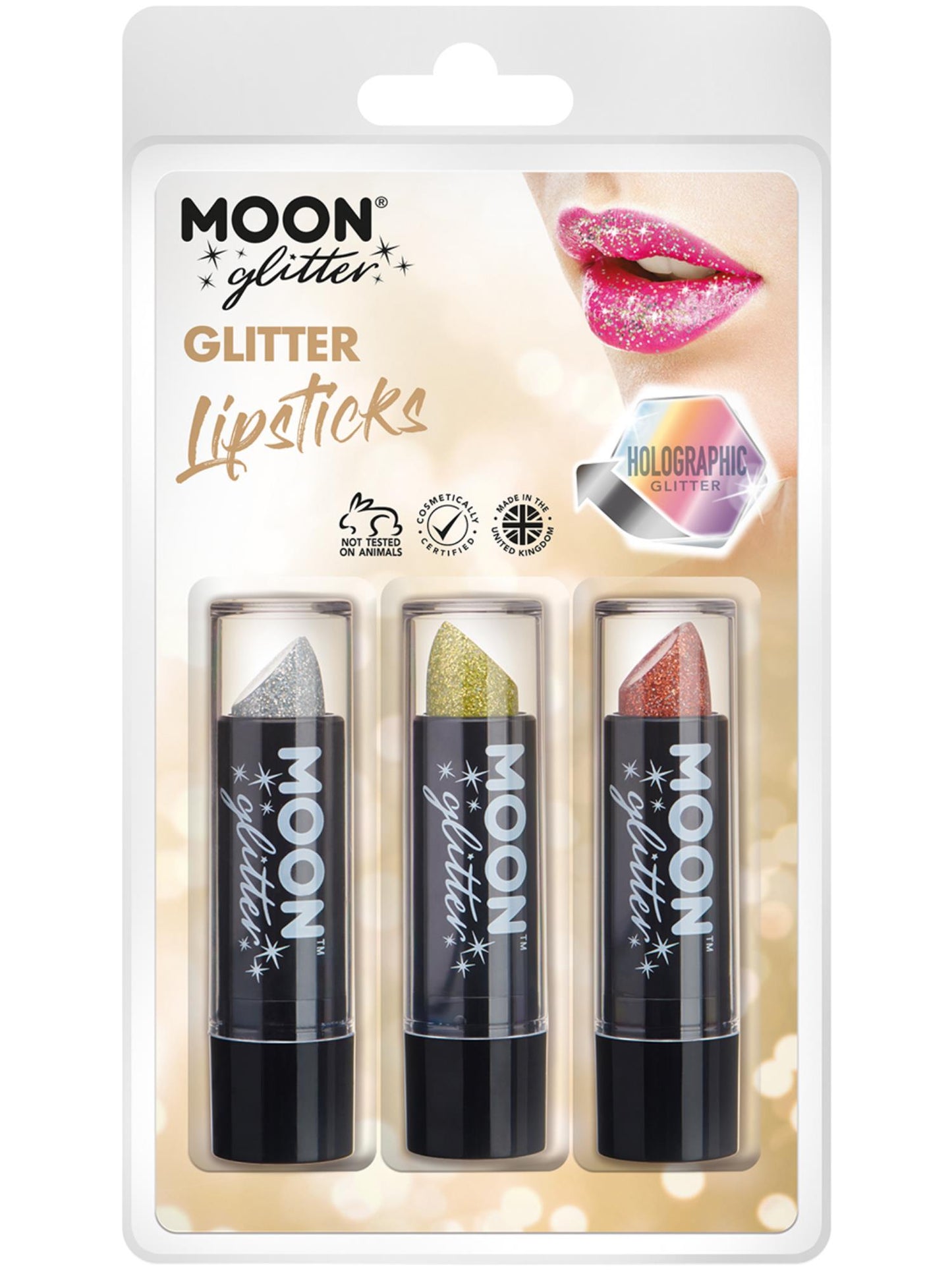 Moon Glitter Holographic Glitter Lipstick, Wholesale