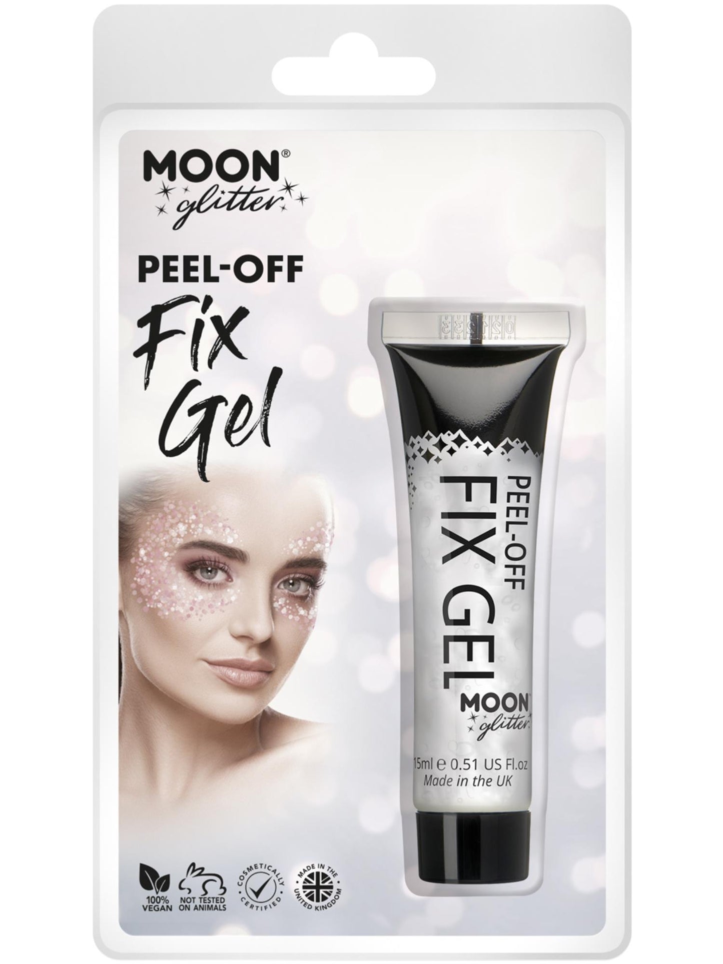 Moon Glitter Peel-Off Glitter Fix Gel, Clear Wholesale